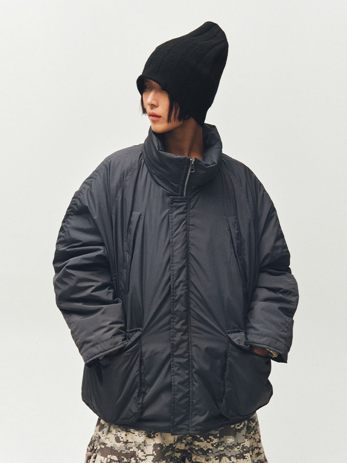 플리즈프로젝트(PLZPROJECT) POCKET FIELD PARKA, DARK GRAY