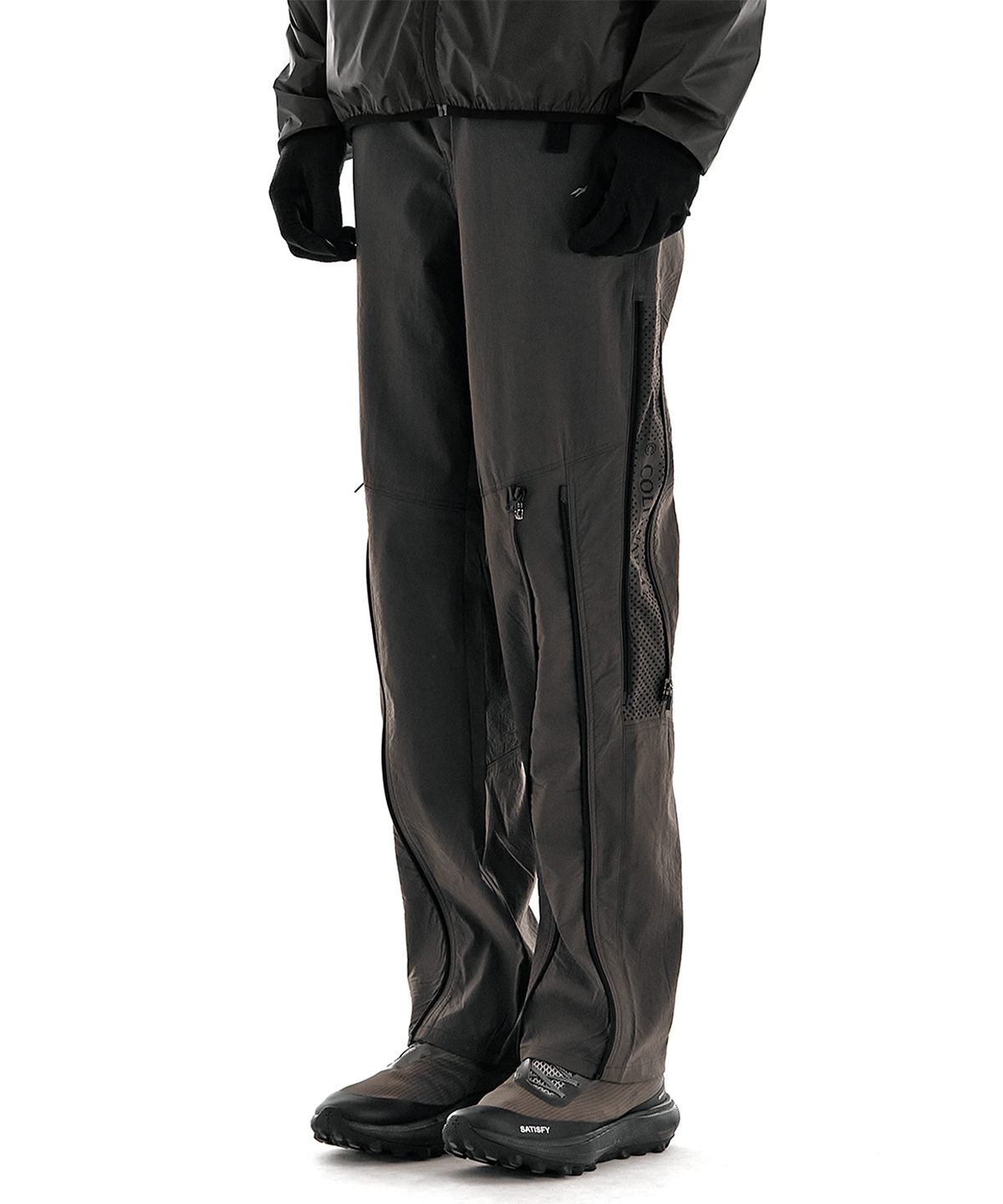 콜드웜(COLDWARM) Zip Vent Trousers (Taupe Brown)