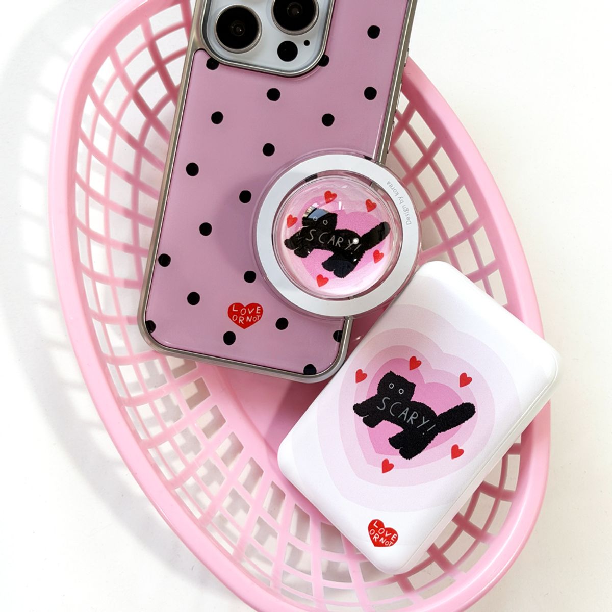 러브오낫(LOVE OR NOT) 맥세이프/구슬톡_Lovely Scary Cat Magsafe/Circle-Tok