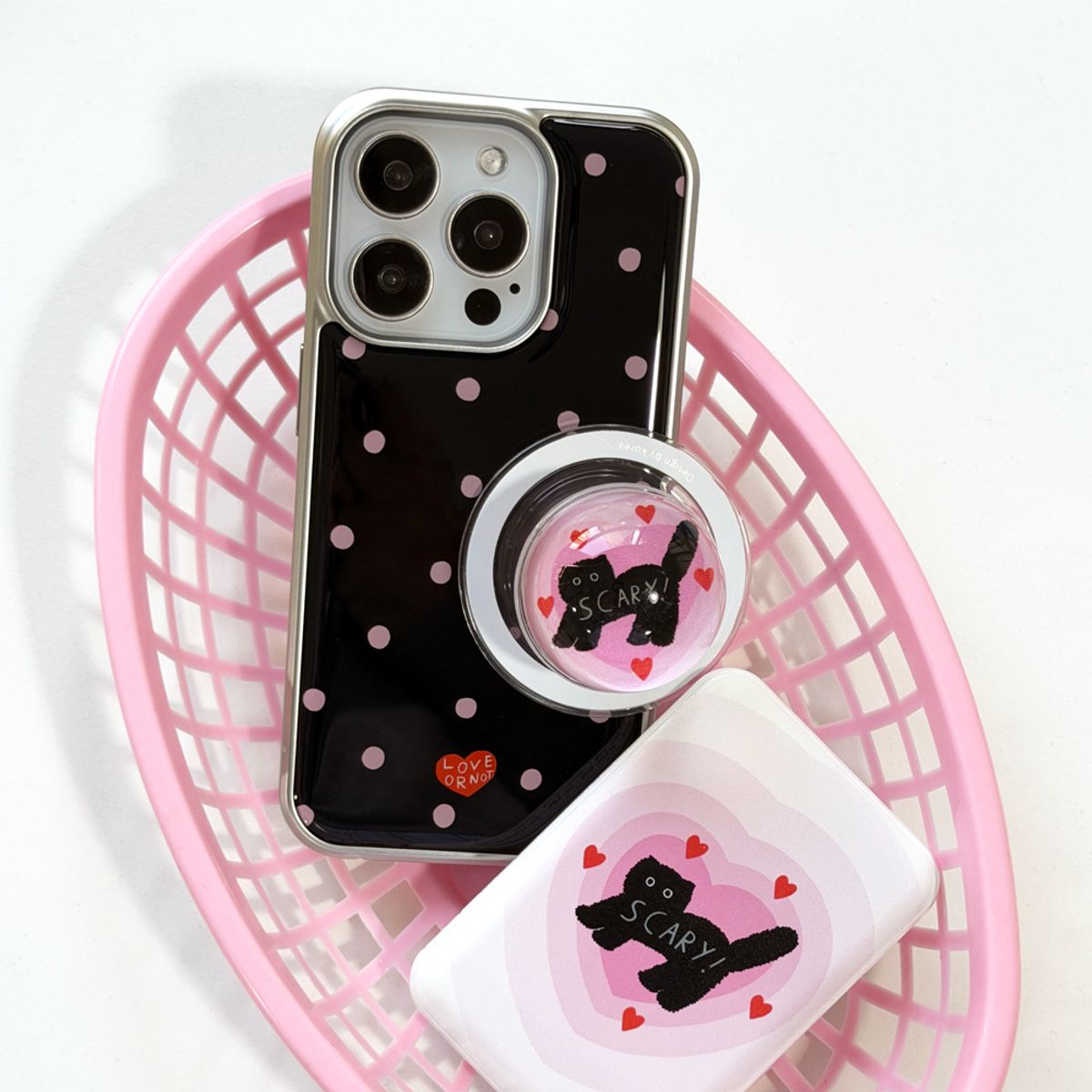 러브오낫(LOVE OR NOT) 맥세이프/구슬톡_Lovely Scary Cat Magsafe/Circle-Tok