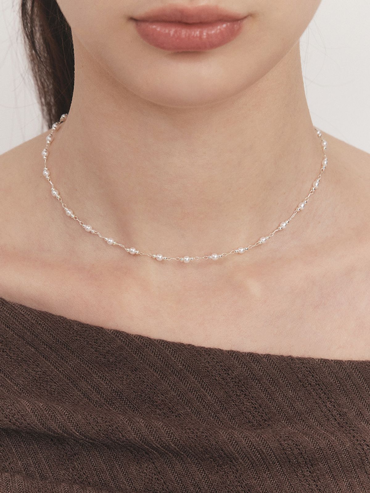 앵브록스(ENGBROX) snug pearl necklace