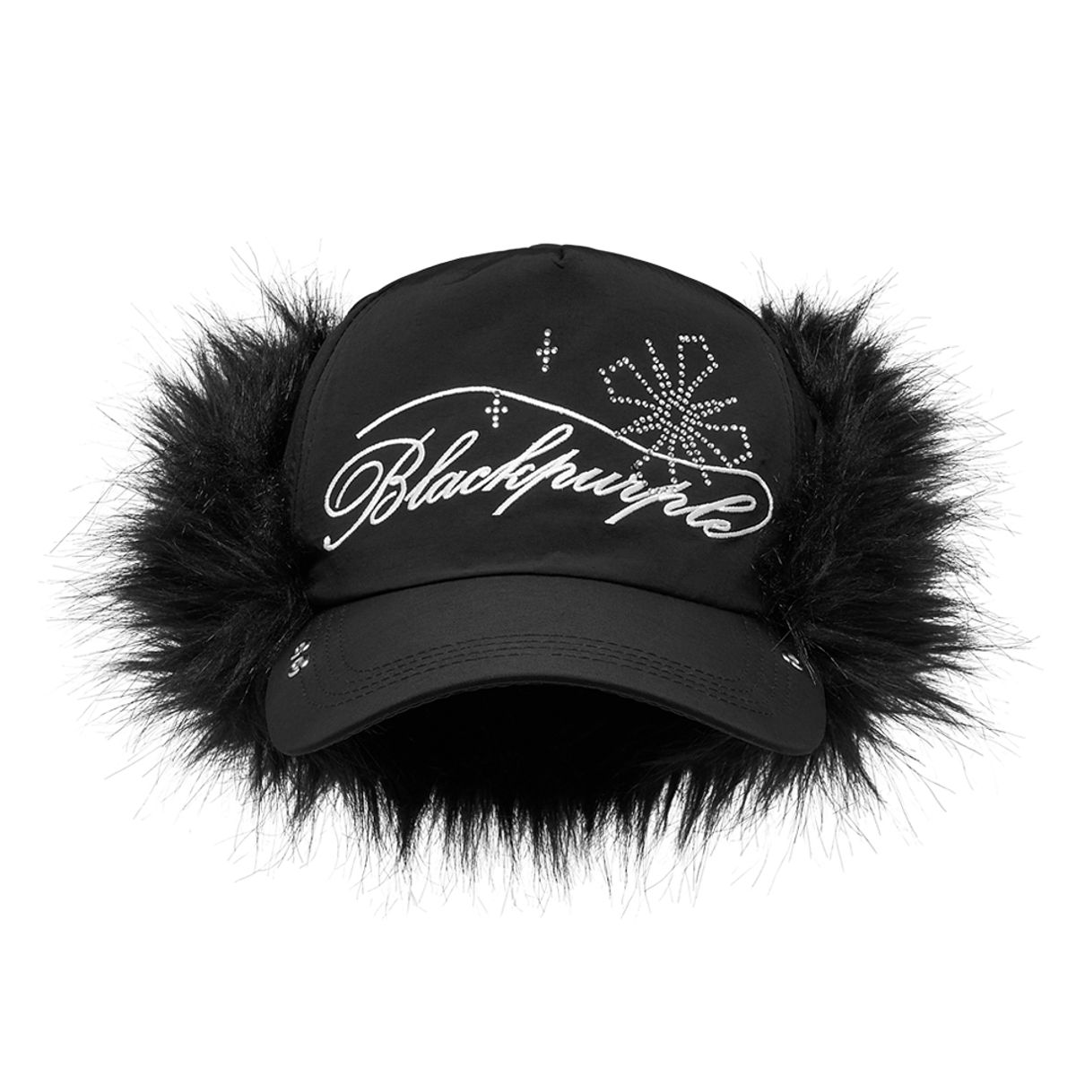 블랙 퍼플(BLACK PURPLE) 헤일로 트루퍼 캡 Halo Trapper Cap_Black