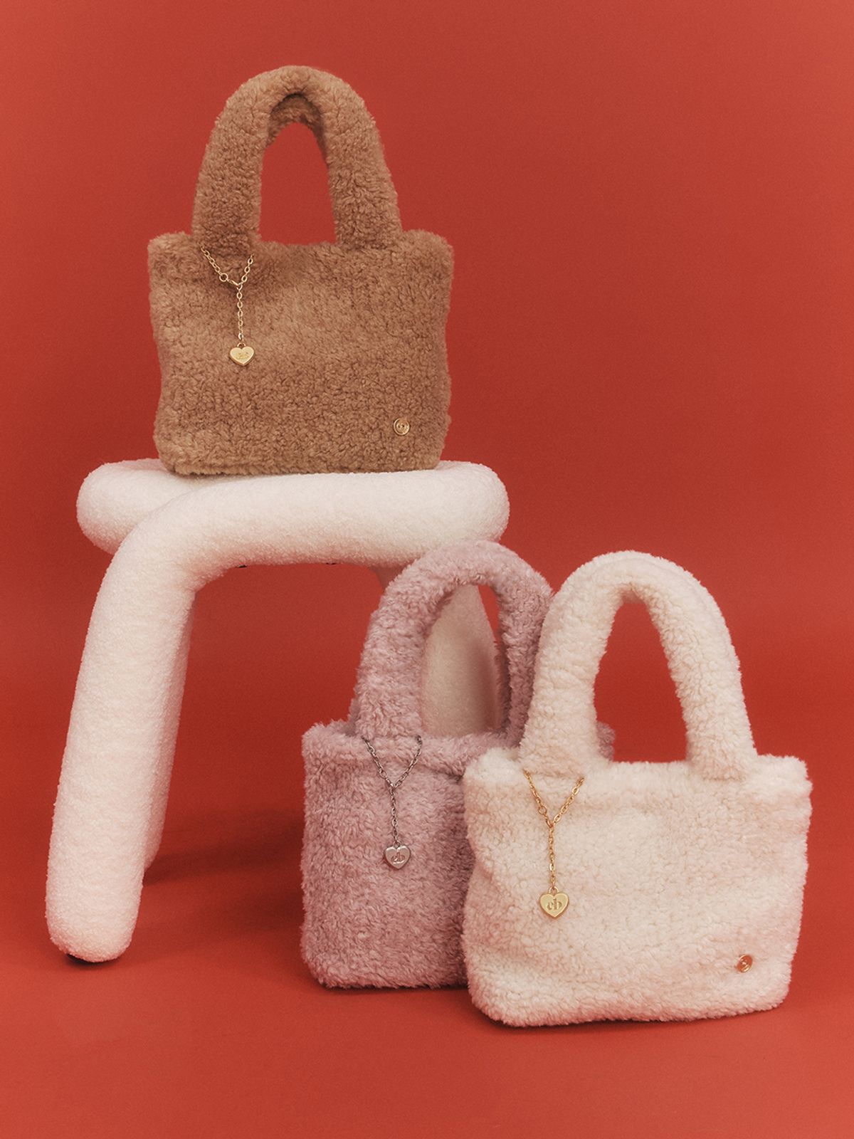 앵브록스(ENGBROX) snuggle heart chain tote bag_3 colors