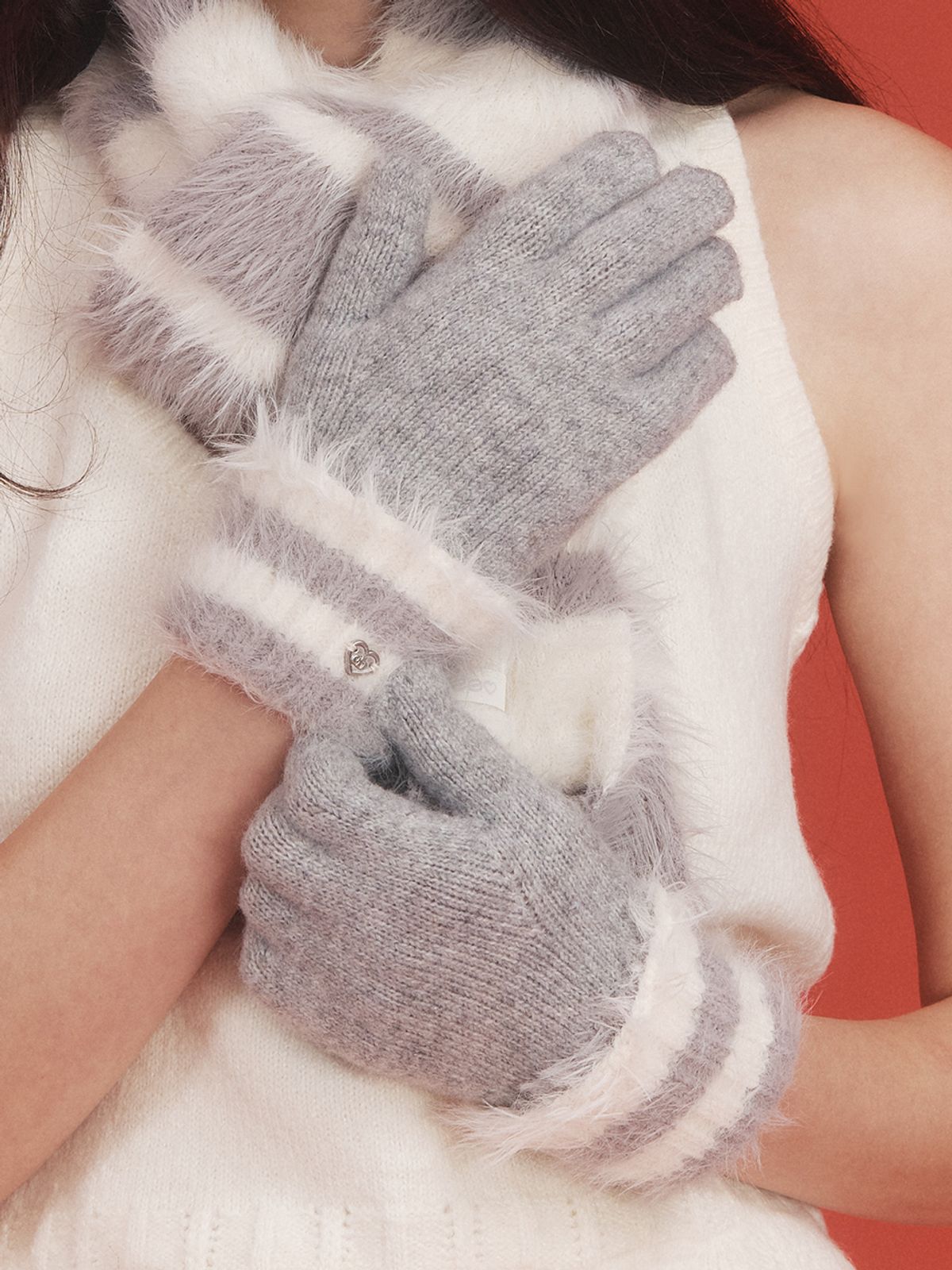 앵브록스(ENGBROX) furry stripe finger hole gloves_2 colors