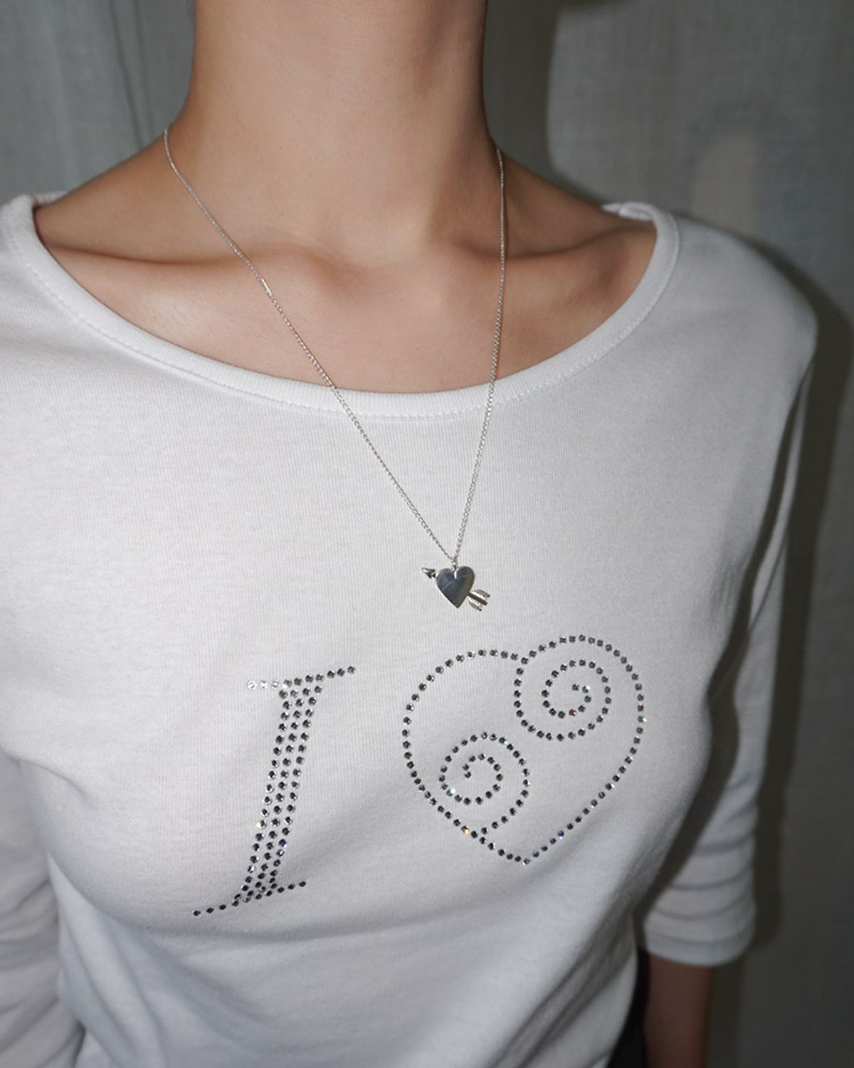 페어오브러브(PAIR OF LOVE) [925SILVER]CUPID HEART NECKLACE