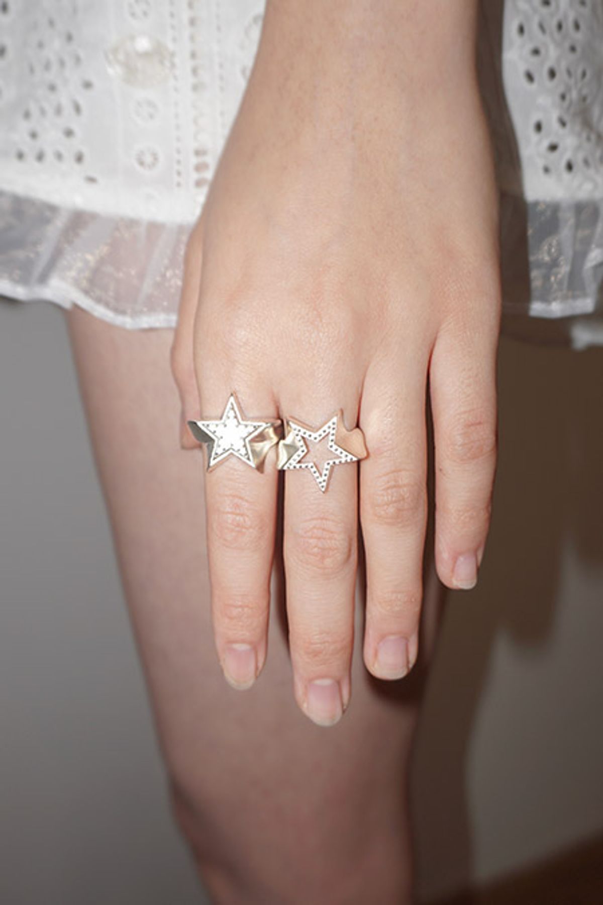 페어오브러브(PAIR OF LOVE) [925SILVER]ICING COOKIE STAR STUD RING
