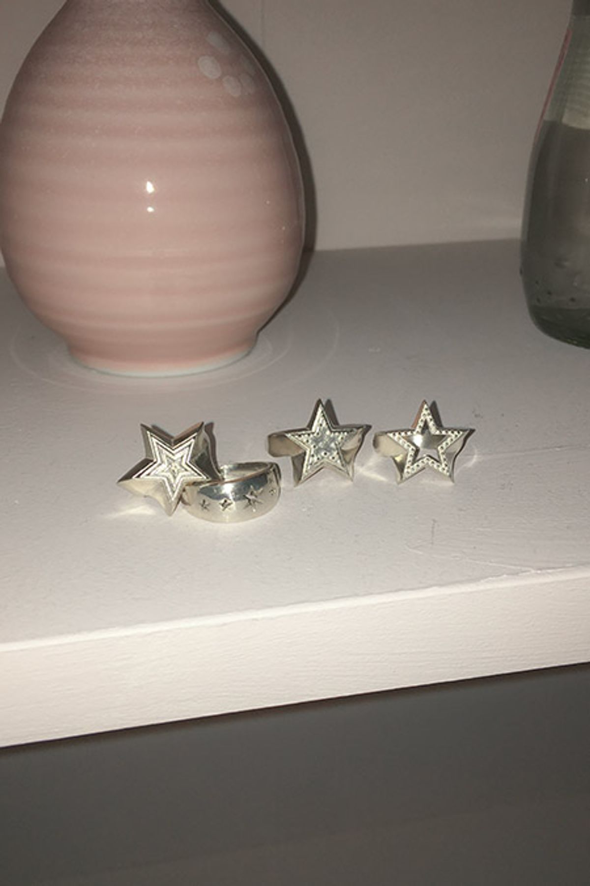 페어오브러브(PAIR OF LOVE) [925SILVER]ICING COOKIE STAR STUD RING