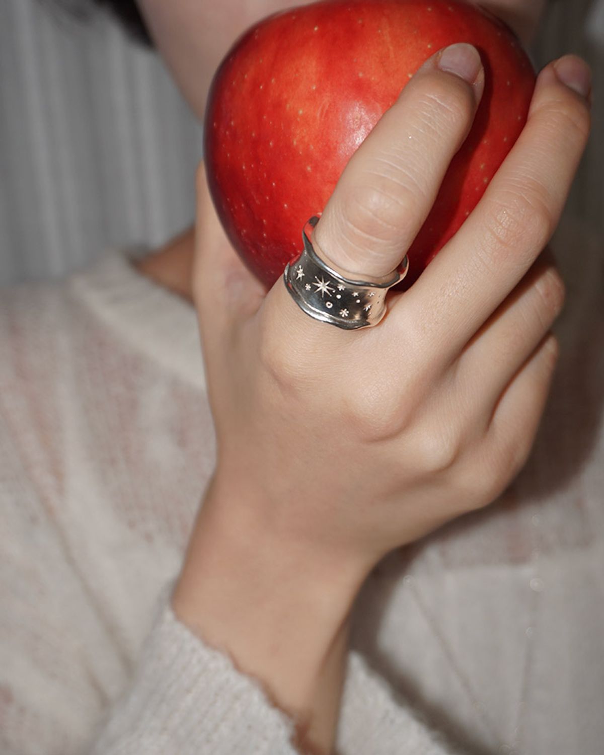 페어오브러브(PAIR OF LOVE) [925SILVER]STARLIGHT WAVE BOLD RING