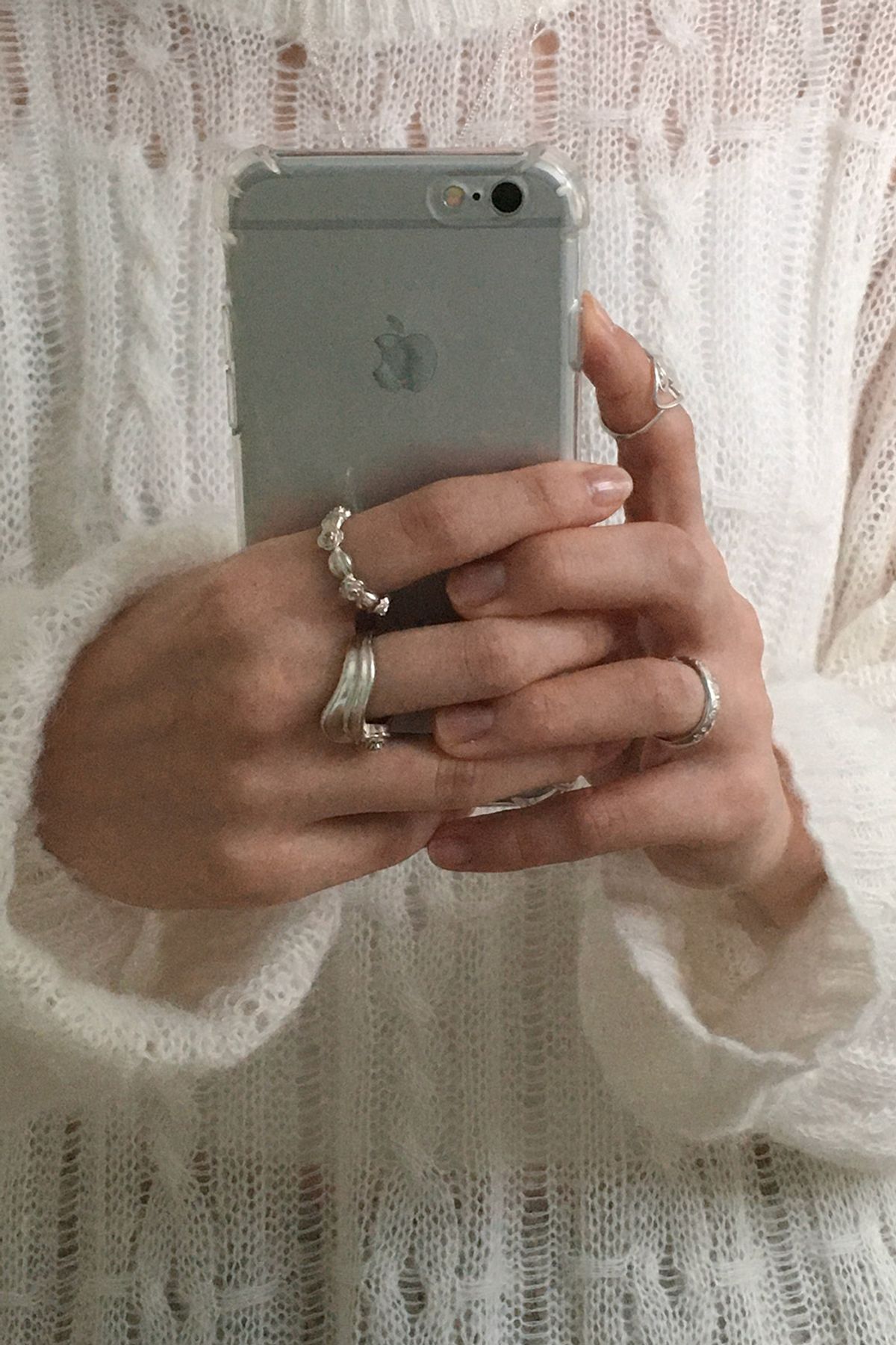 페어오브러브(PAIR OF LOVE) [925SILVER]GLOW FLOWER FRILL VOLUME OPENRING