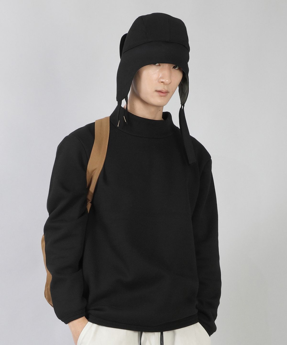 세인트크루(SAINTCREW) 더블스트랩 패딩 무지 트루퍼햇 DSP-1503 블랙