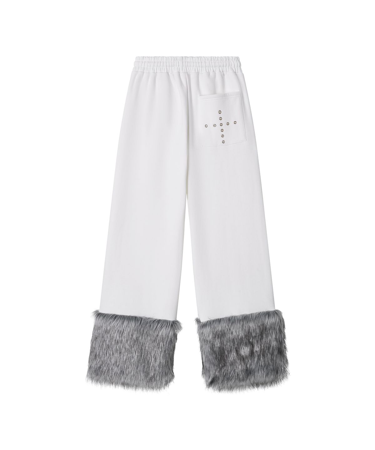 일리오(ILLIO) White gray fur pants