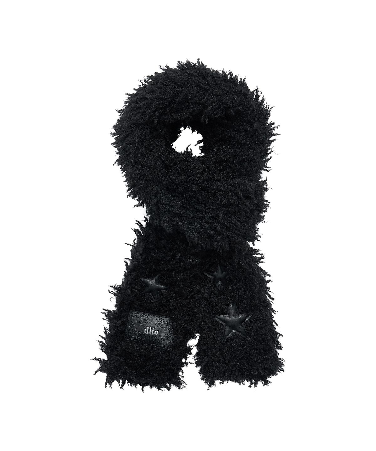 일리오(ILLIO) Black star fluffy muffler