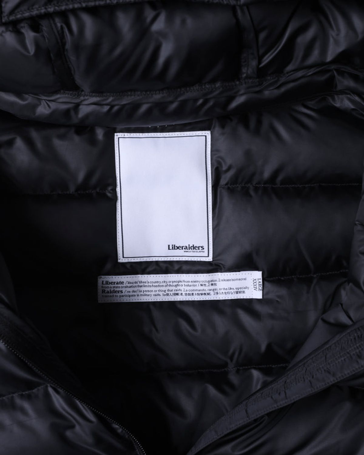 찬스클로딩(CHANCE CLOTHING) DOWN HALF ZIP HOODIE - BLACK