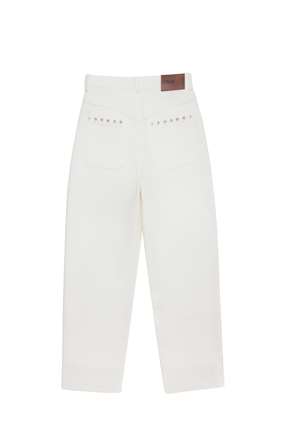 오에잇(O8IGHT) Eyelet Pocket Balloon Pants, IVORY