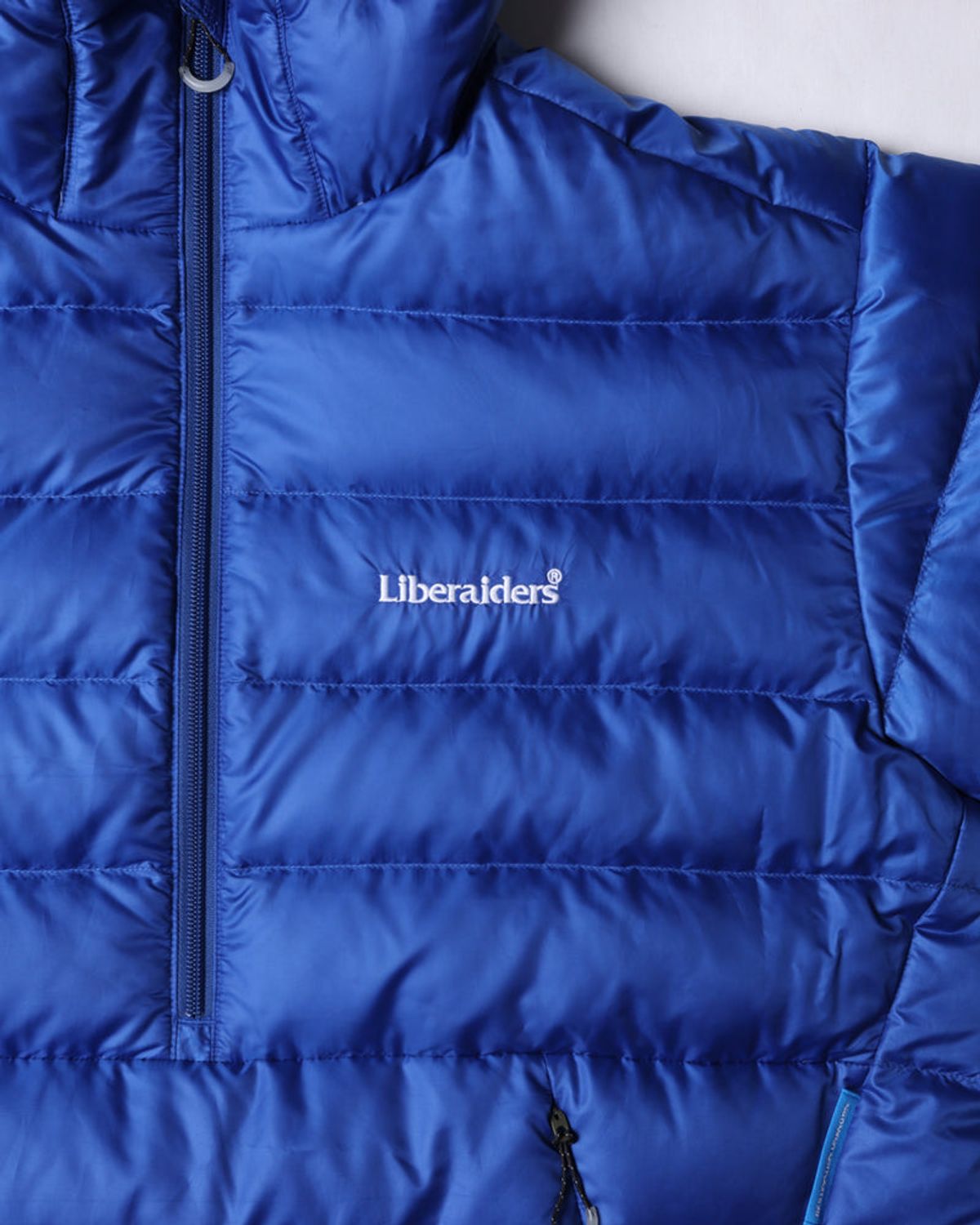 찬스클로딩(CHANCE CLOTHING) DOWN HALF ZIP HOODIE - BLUE