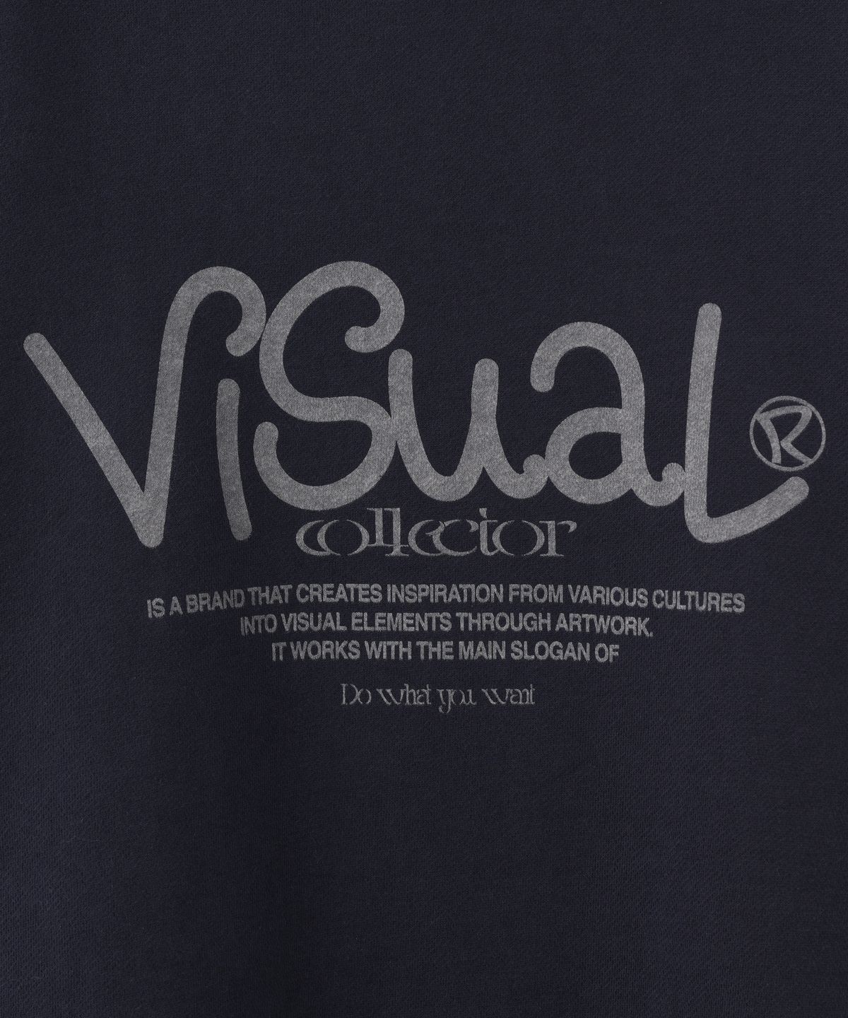 비주얼 컬렉터(VISUAL COLLECTOR) 플리스 립 스웻셔츠 [네이비]