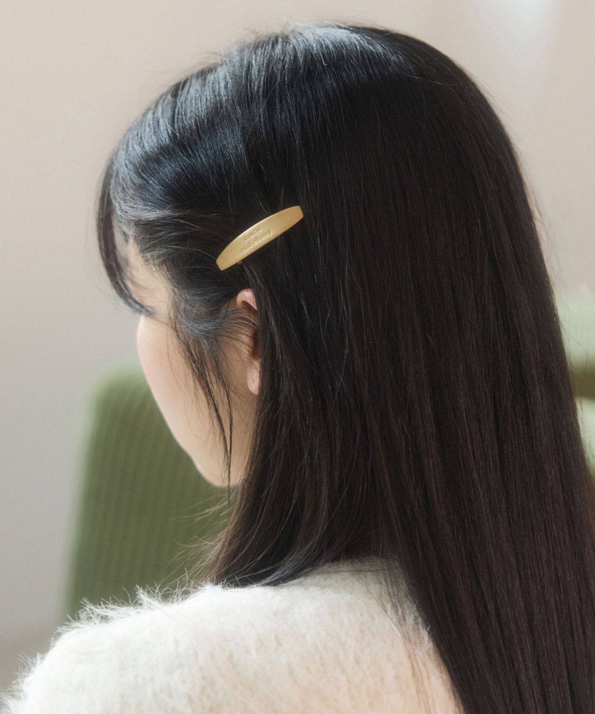 무쿠앤에보니(MUCU AND EBONY) [선물포장] Classic Logo Hair Pin (2ea) _ Gold