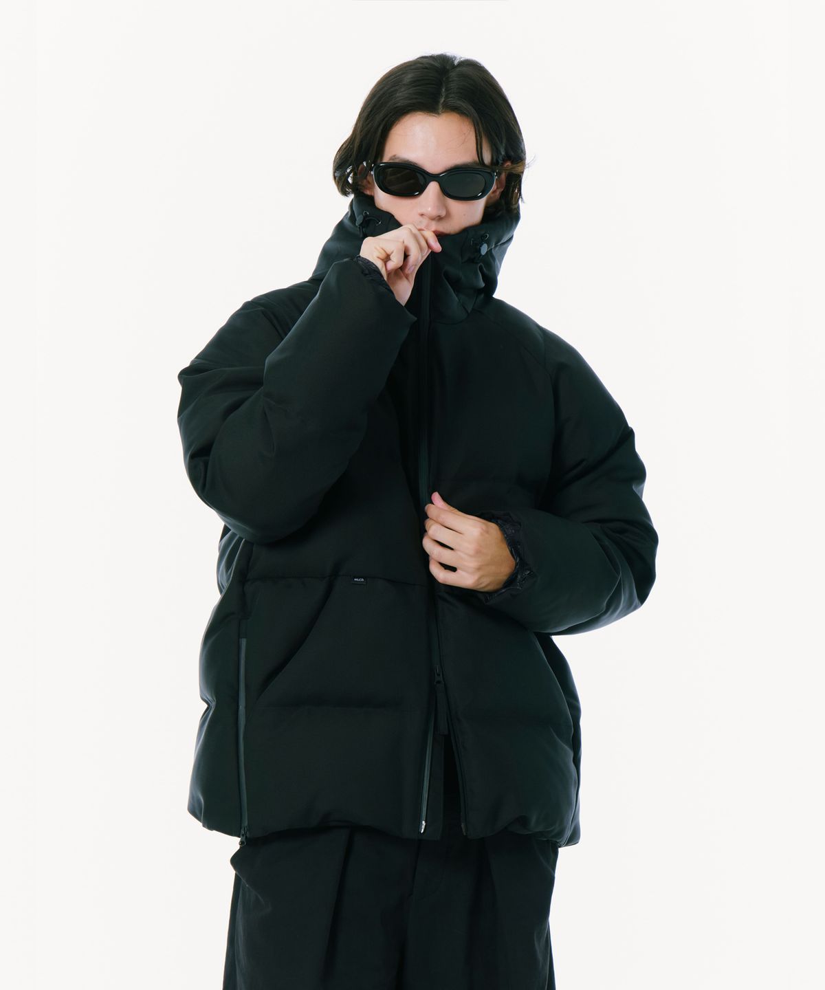 밀라코드(MILACODE) Cordura Hoodie Padding (3M Featherless) Semi Over Fit (BLACK)