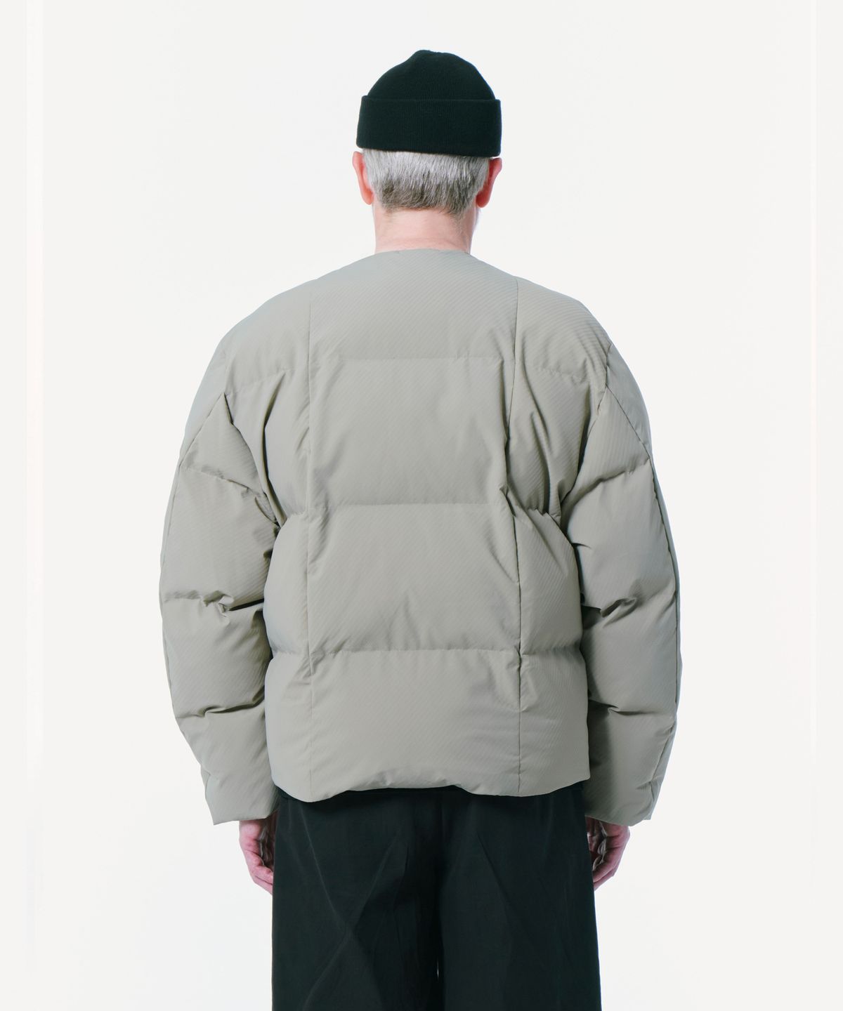 밀라코드(MILACODE) Oblique line Padding Jacket (3M Featherless) Over Fit (LIGHT GREEN)