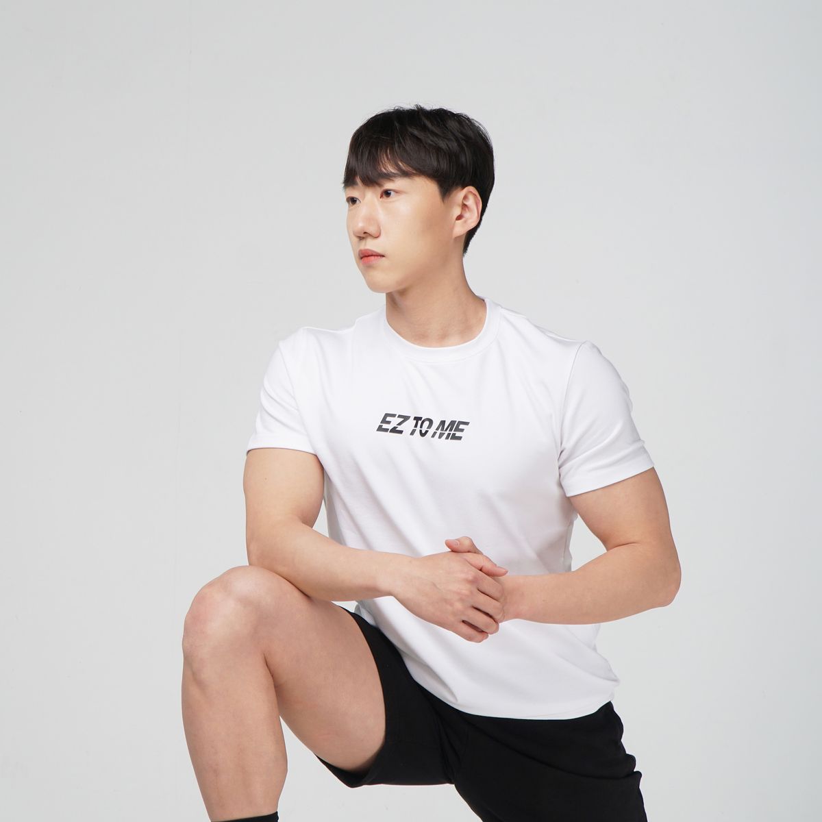 이지투미(EZTOME) 데일리 쿨에버 머슬핏 반팔