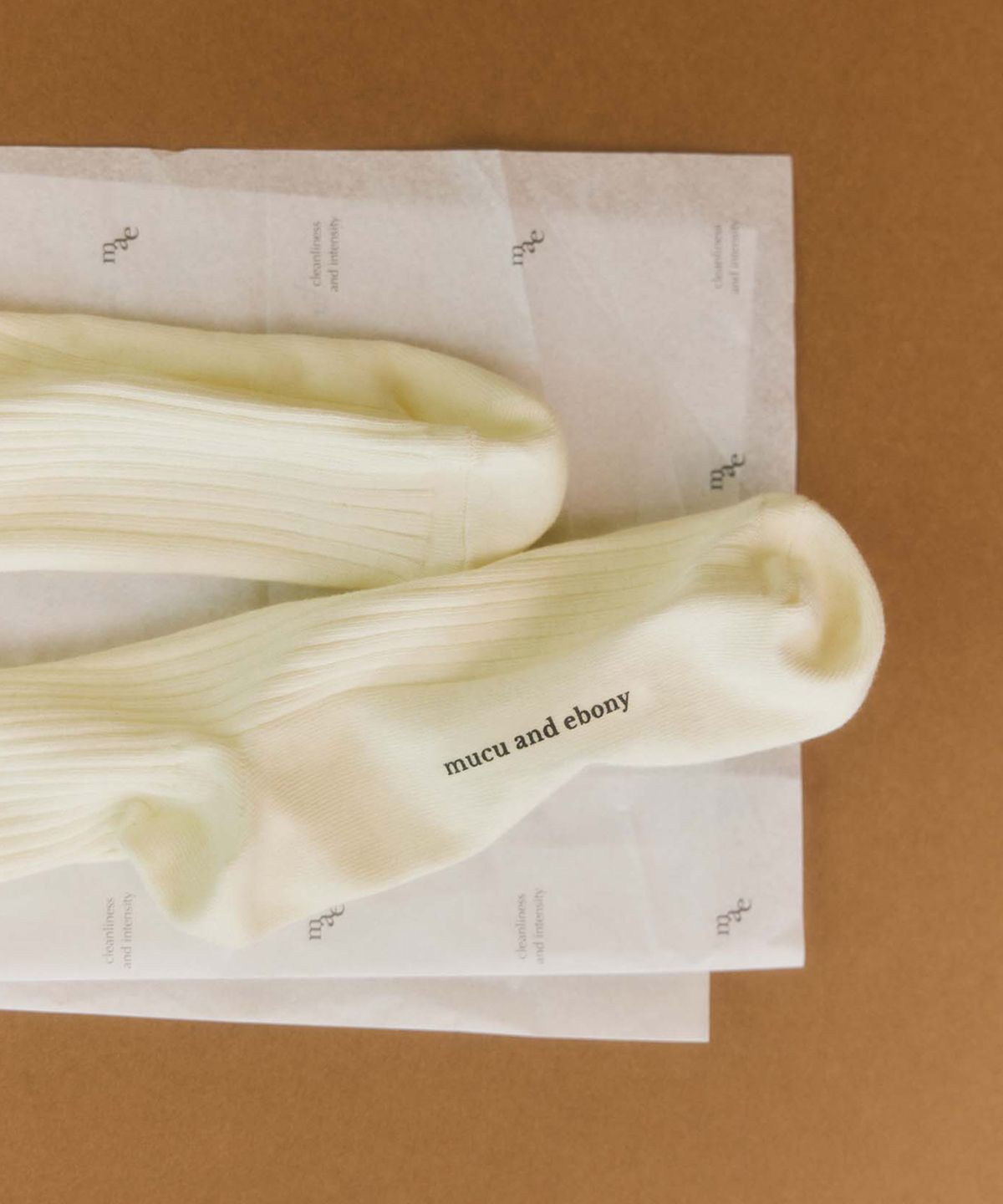 무쿠앤에보니(MUCU AND EBONY) Logo Knit Cotton Socks _ 3color
