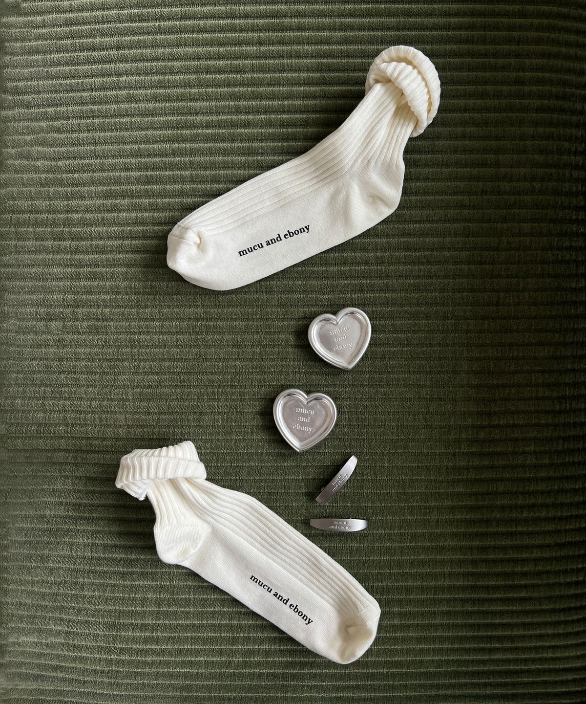 무쿠앤에보니(MUCU AND EBONY) Logo Knit Cotton Socks _ 3color