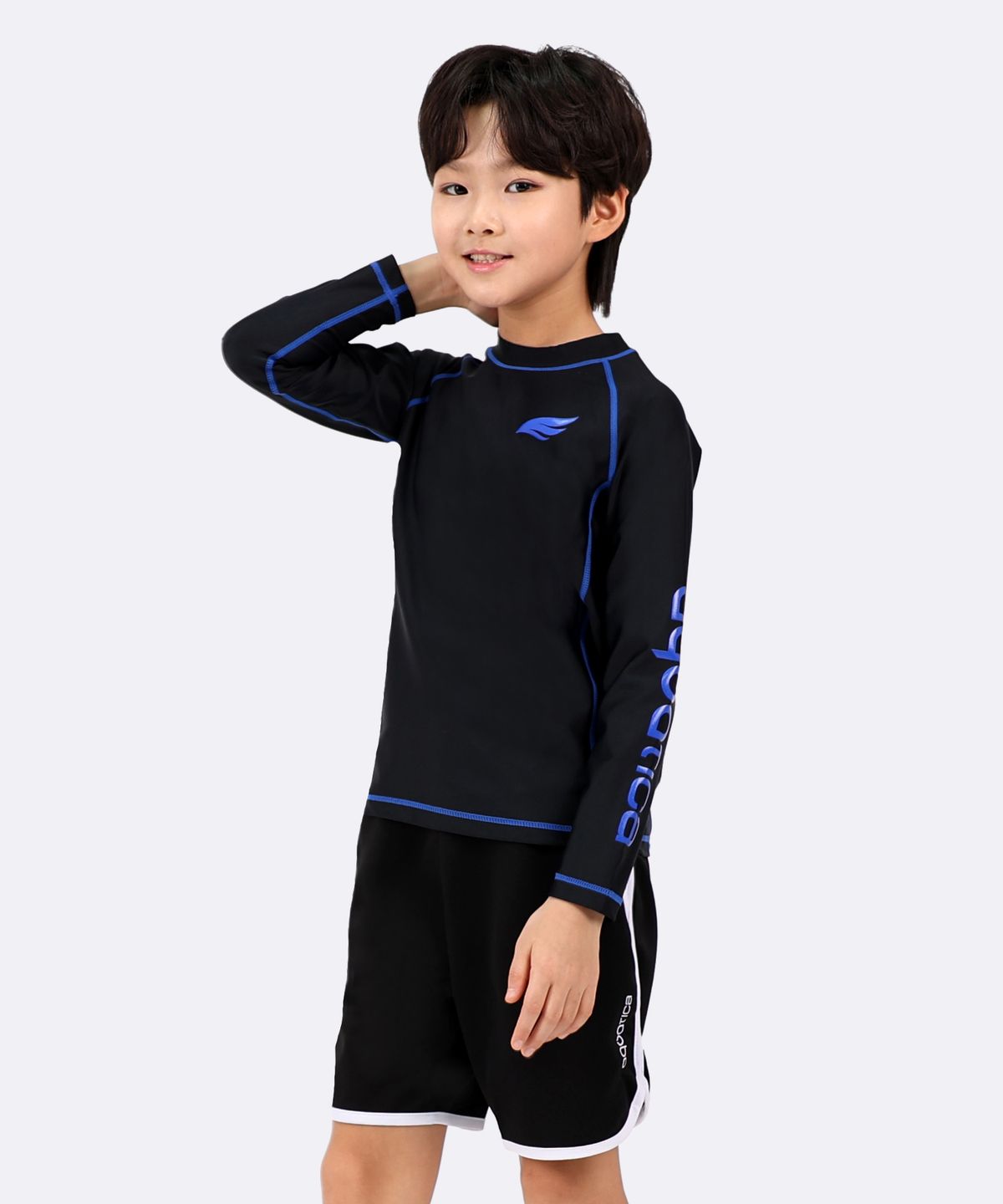 아쿠아티카(AQUATICA) 아동 래쉬가드 AQA352 트렁크반바지 2피스 일반용수경5종세트