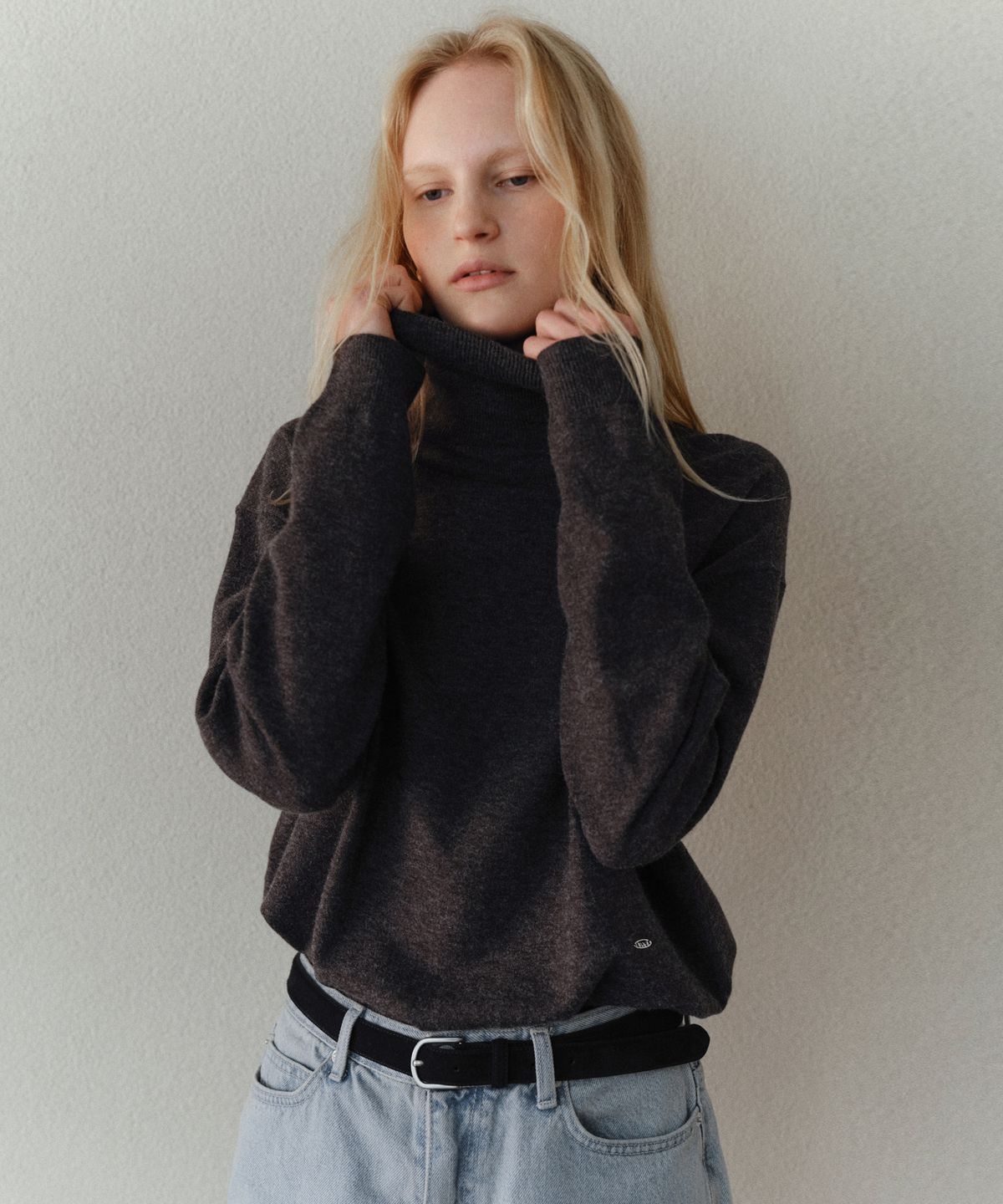 유라고(URAGO) Washable turtleneck knit