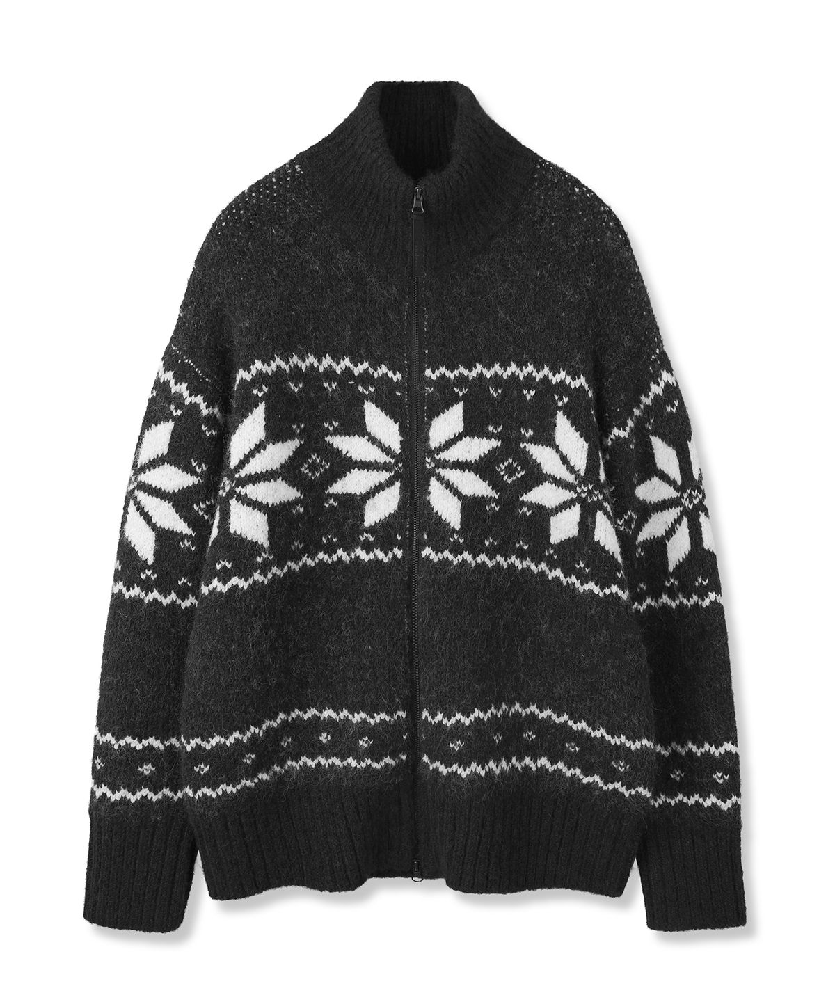 어반드레스(AVANDRESS) Snowfield Jacquard Knit Zip-up_5Colors