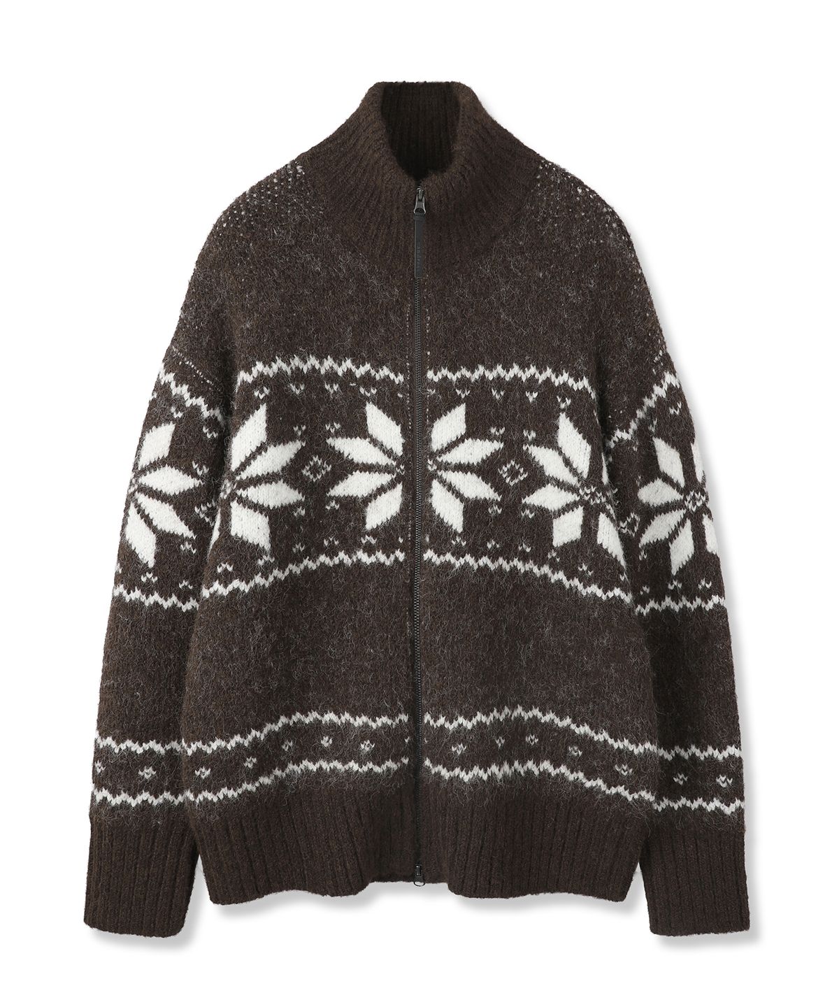 어반드레스(AVANDRESS) Snowfield Jacquard Knit Zip-up_5Colors