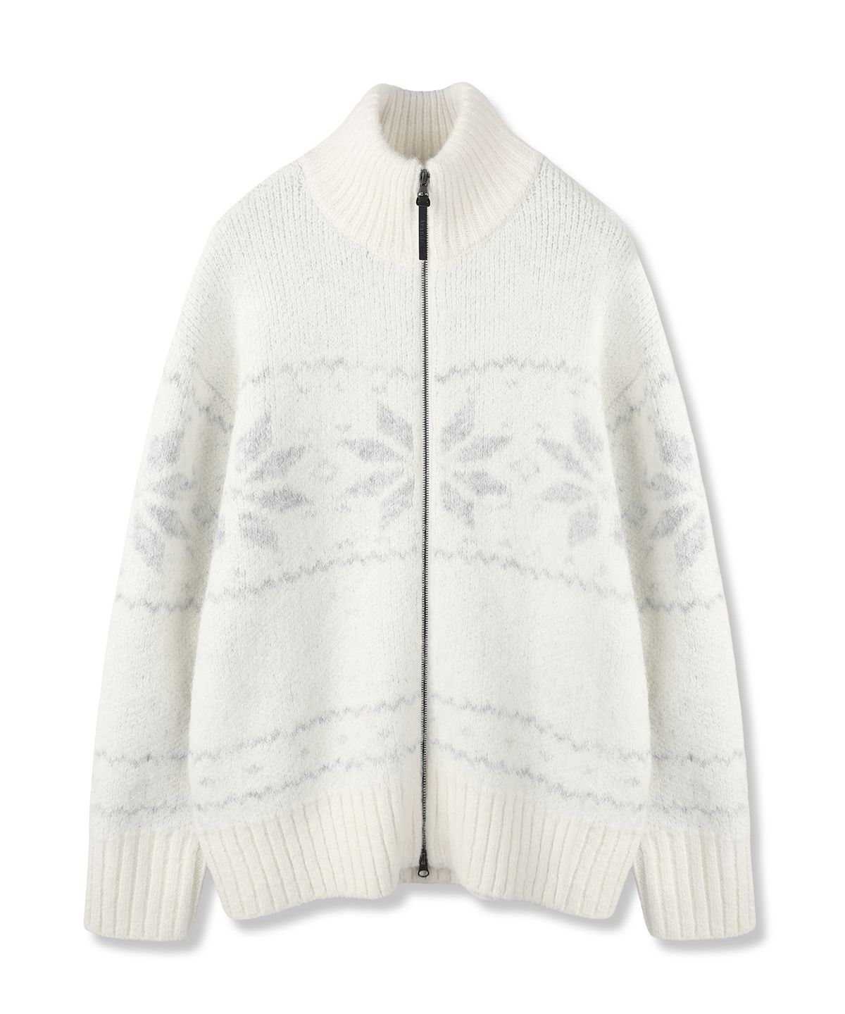 어반드레스(AVANDRESS) Snowfield Jacquard Knit Zip-up_5Colors