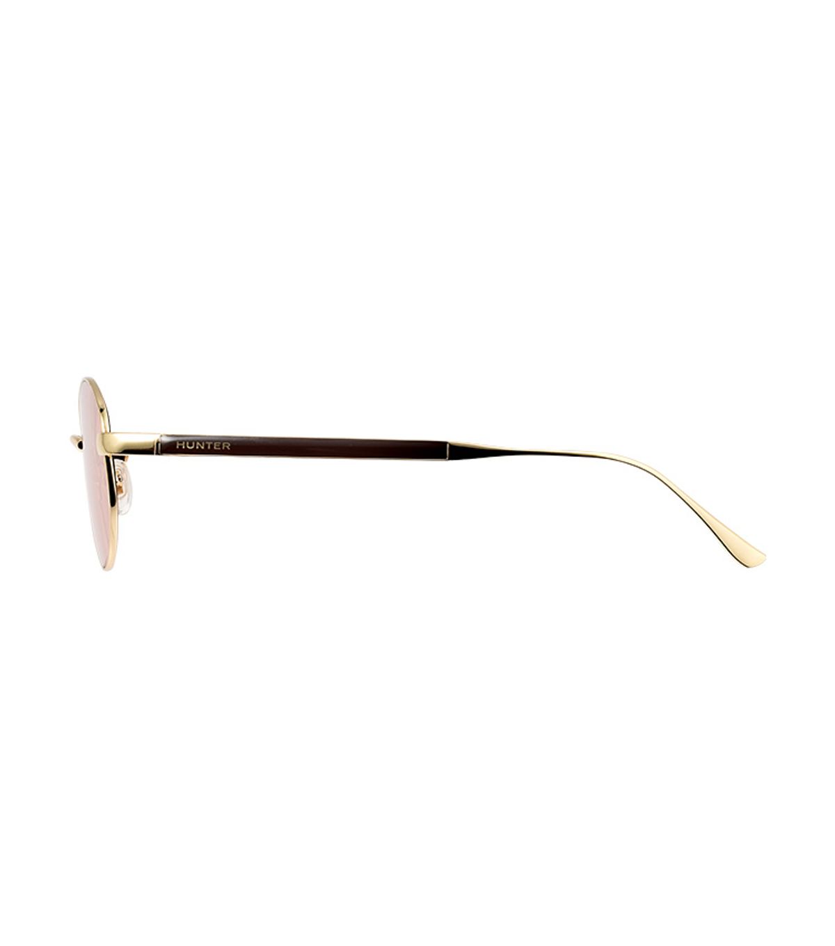 헌터 아이웨어(HUNTEREYEWEAR) [WOMAN] 라운드 빈티지 티타늄 선글라스 - 오렌지 HTB26