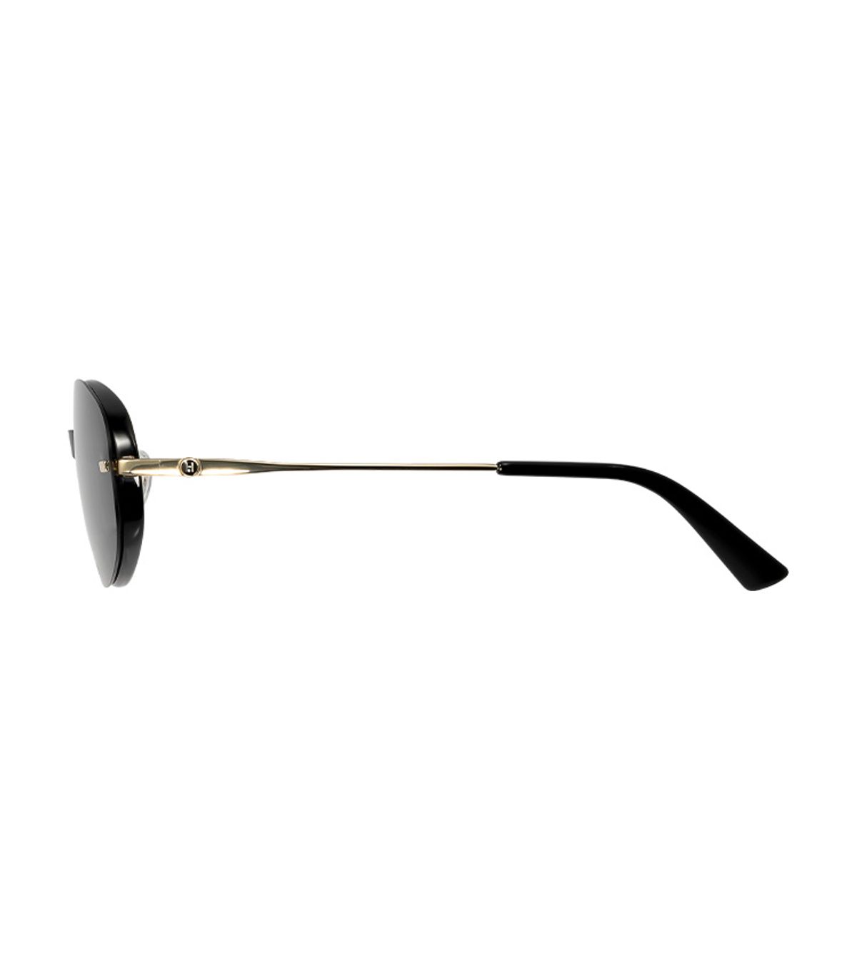 헌터 아이웨어(HUNTEREYEWEAR) [WOMAN] 라운드 콤비네이션 클립온 선글라스 - 블랙 HTB27