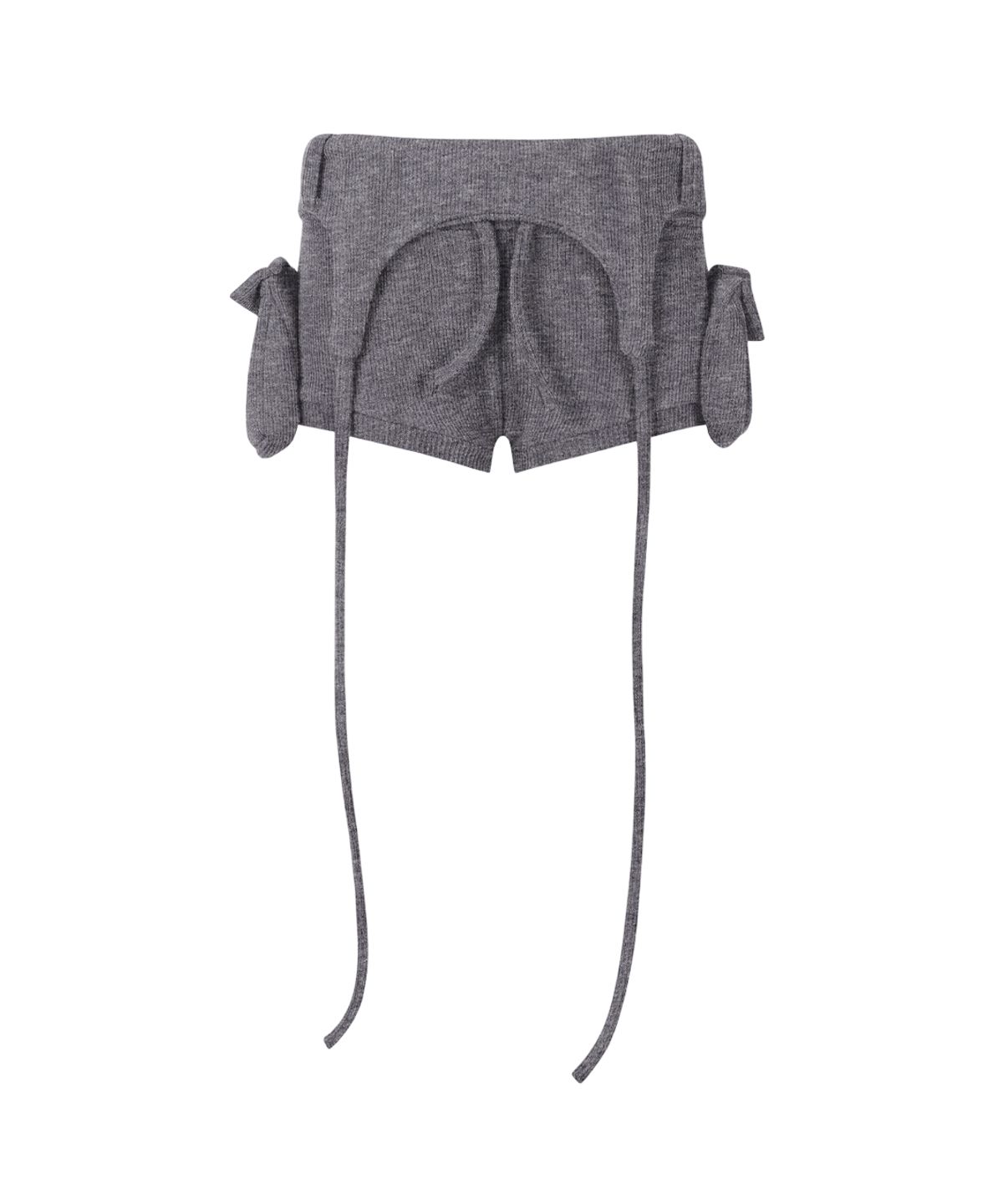 길라아카이브(GILAARCHIVE) BOLD LOGO POCKET KNIT SHORTS_GREY