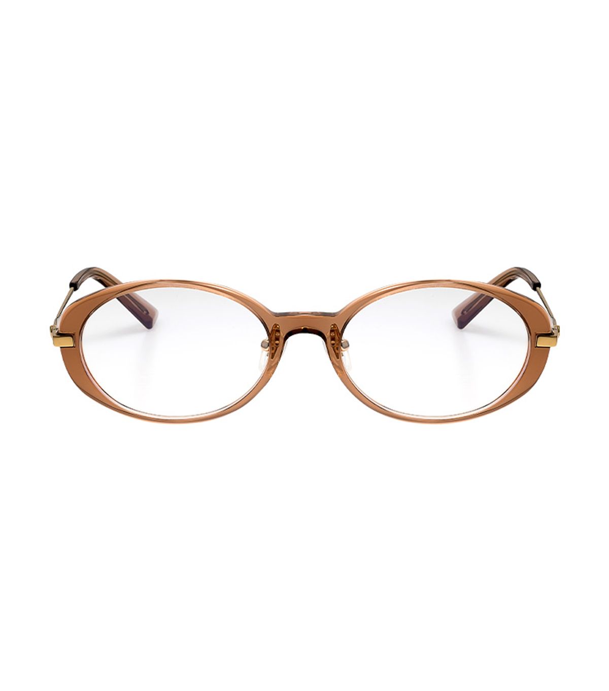 헌터 아이웨어(HUNTEREYEWEAR) [WOMAN] 라운드 콤비네이션 클립온 선글라스 - 브라운 HTB27