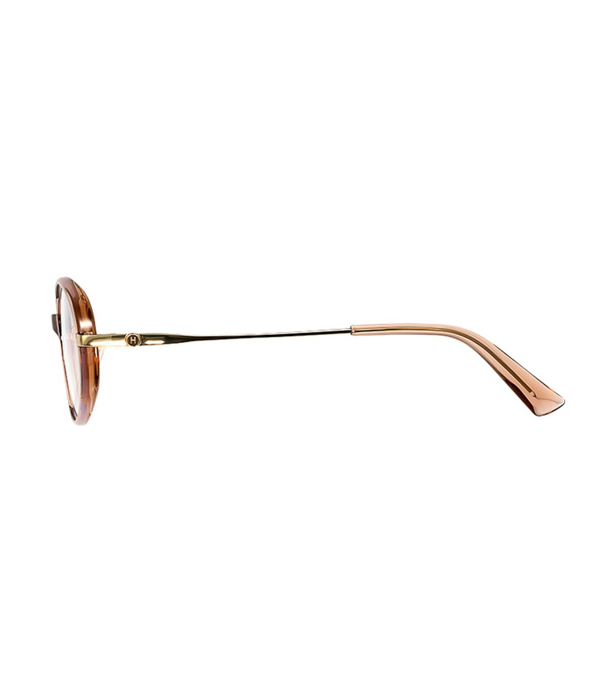 헌터 아이웨어(HUNTEREYEWEAR) [WOMAN] 라운드 콤비네이션 클립온 선글라스 - 브라운 HTB27