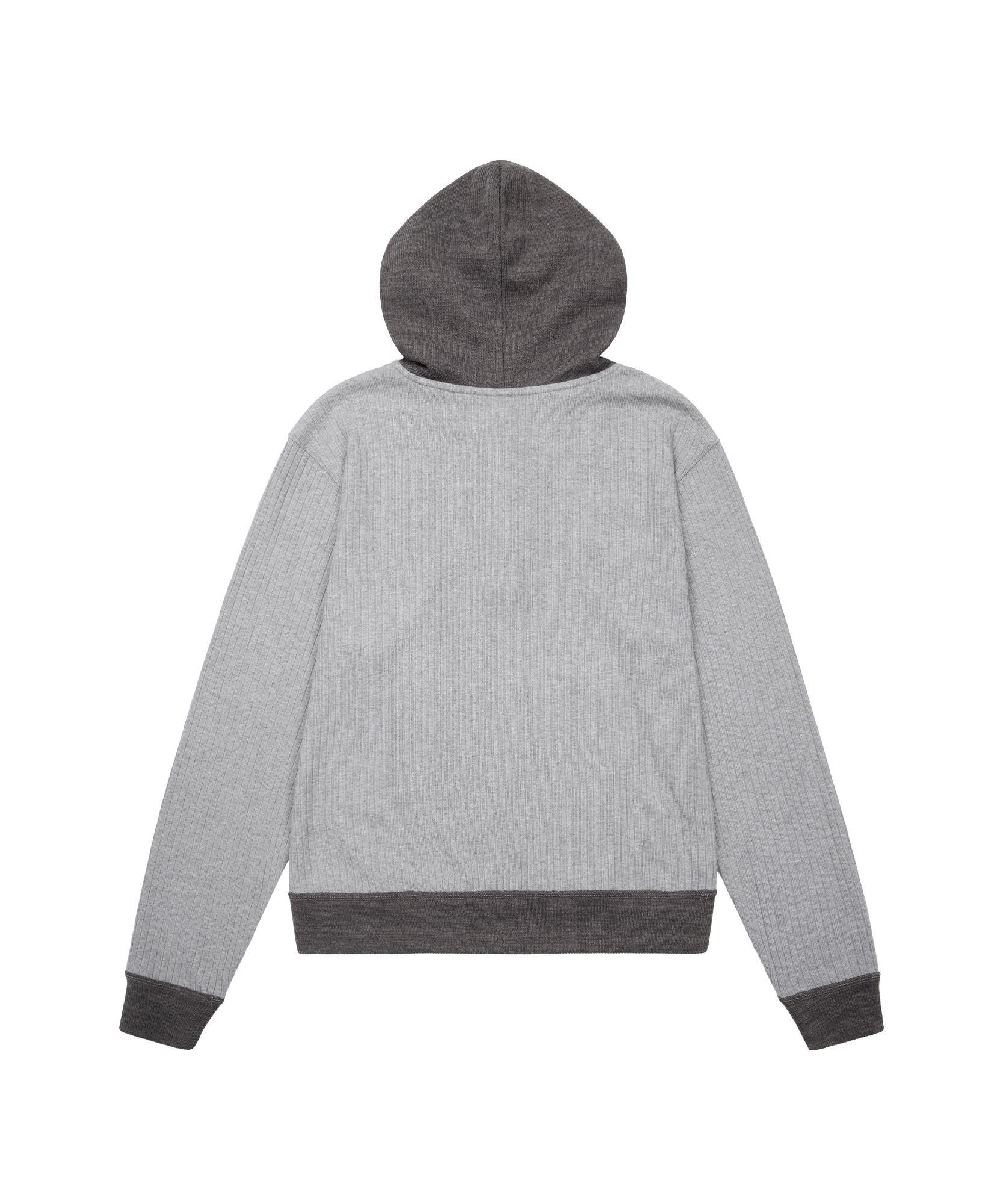 完売　AAKAM Contrast Logo Button Hoodie 2 MUSINSA | AAKAM CROS2 Contrast Button Hoodie (Gray)