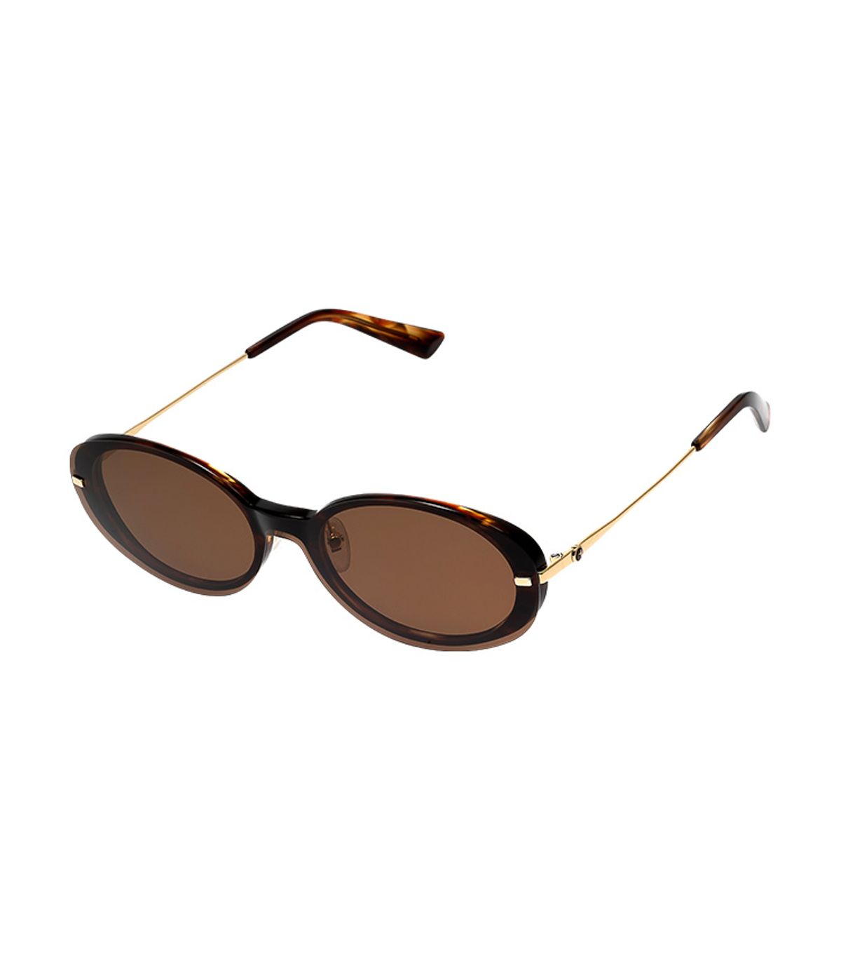 헌터 아이웨어(HUNTEREYEWEAR) [WOMAN] 라운드 콤비네이션 클립온 선글라스 - 하바나 HTB27