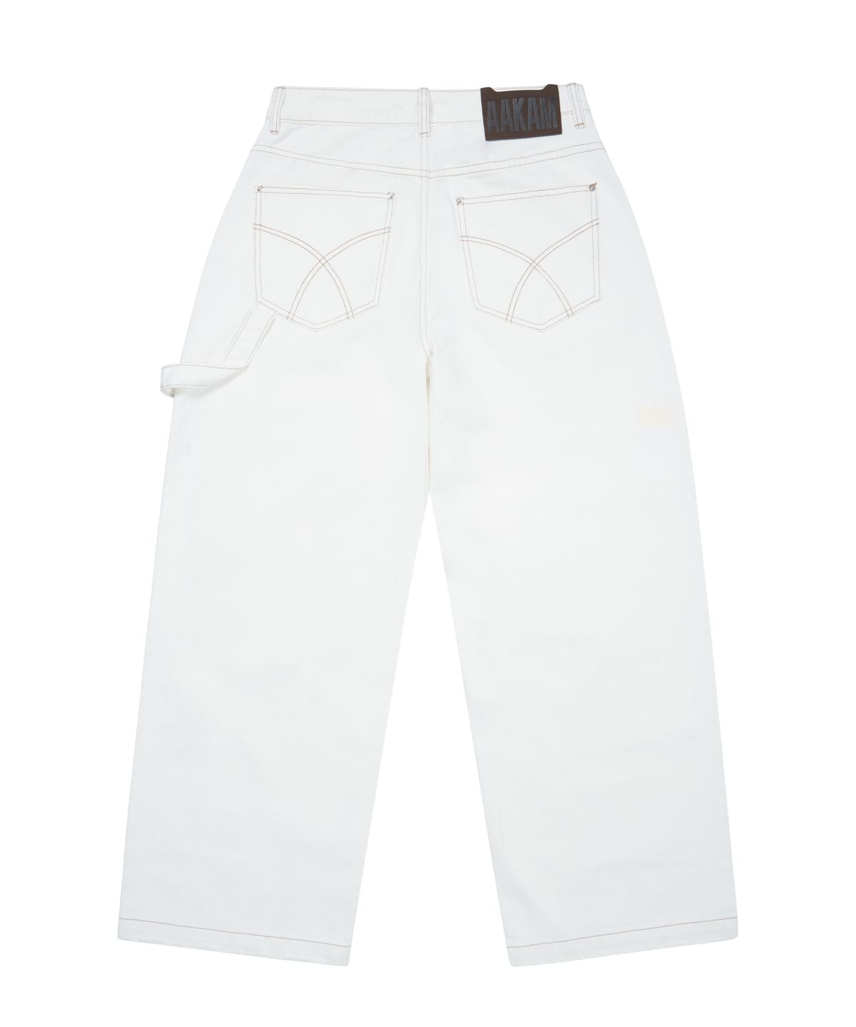 아캄(AAKAM) Lined Double Knee Denim Pants (Ivory)