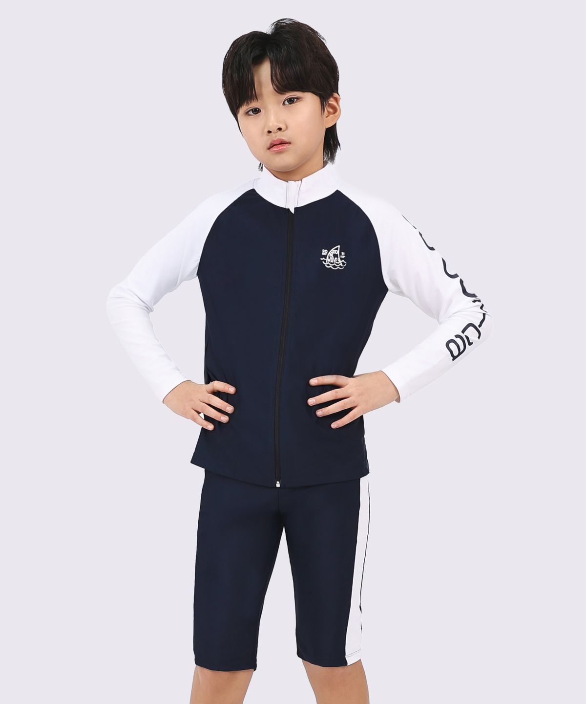 아쿠아티카(AQUATICA) 아동 래쉬가드 AQAJZP24002 스판수모3종세트