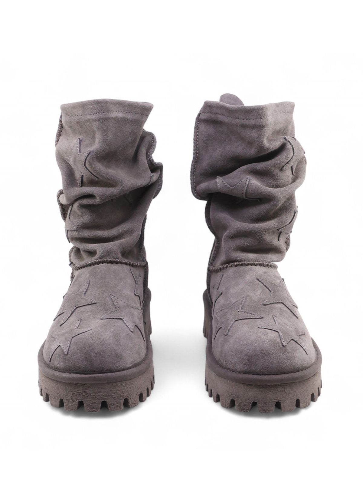플리즈프로젝트(PLZPROJECT) [PLZPROJECT x YASE] NOVA SLOUCHY BOOTS, CHARCOAL