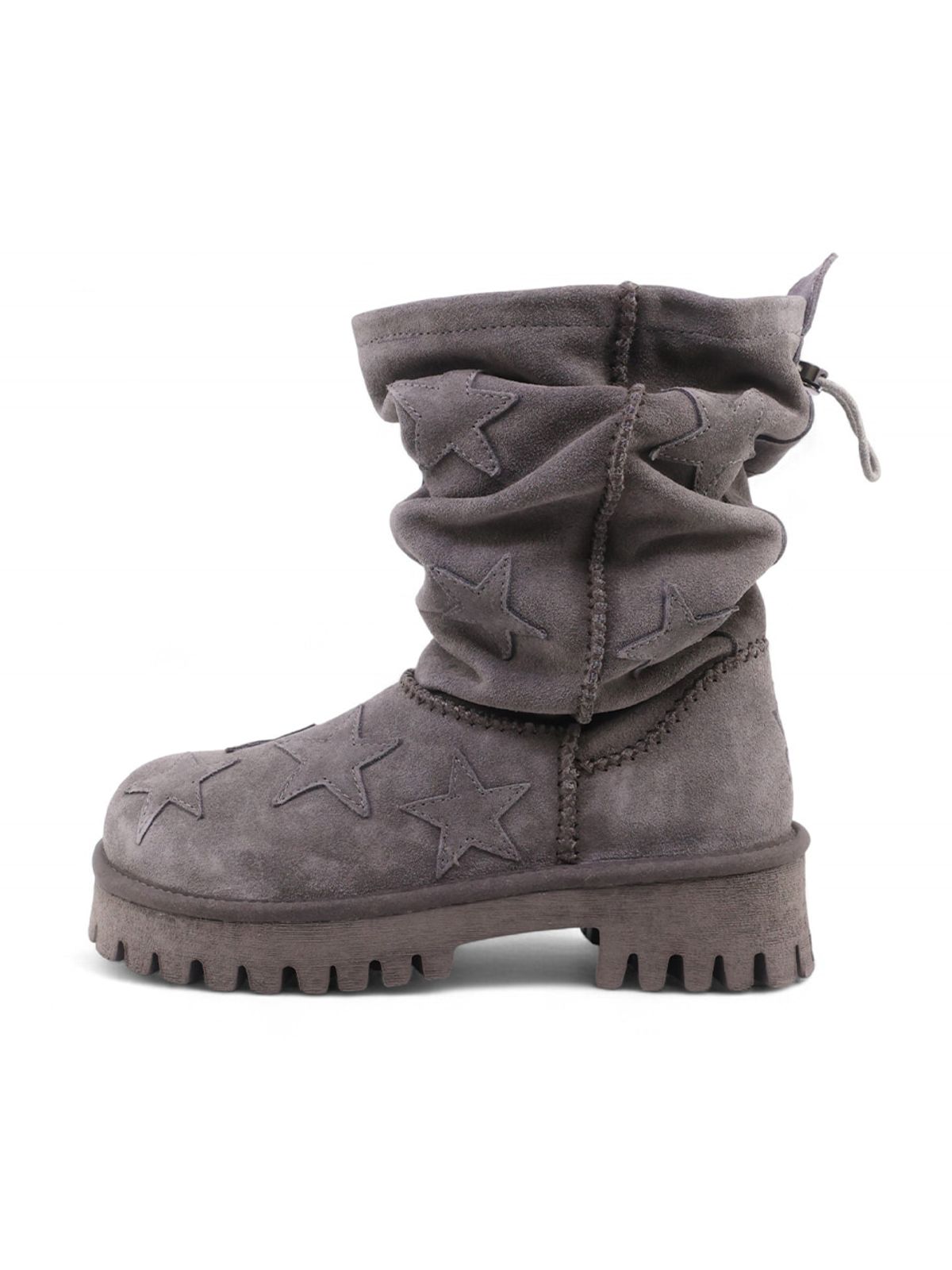 플리즈프로젝트(PLZPROJECT) [PLZPROJECT x YASE] NOVA SLOUCHY BOOTS, CHARCOAL