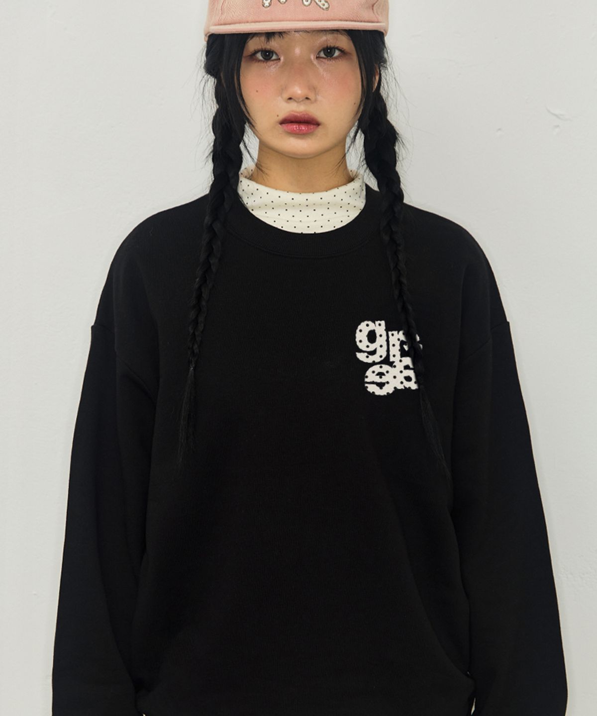 그레이버(GRAVER) [UNISEX]스몰 GRAE-S DOT 맨투맨_4color