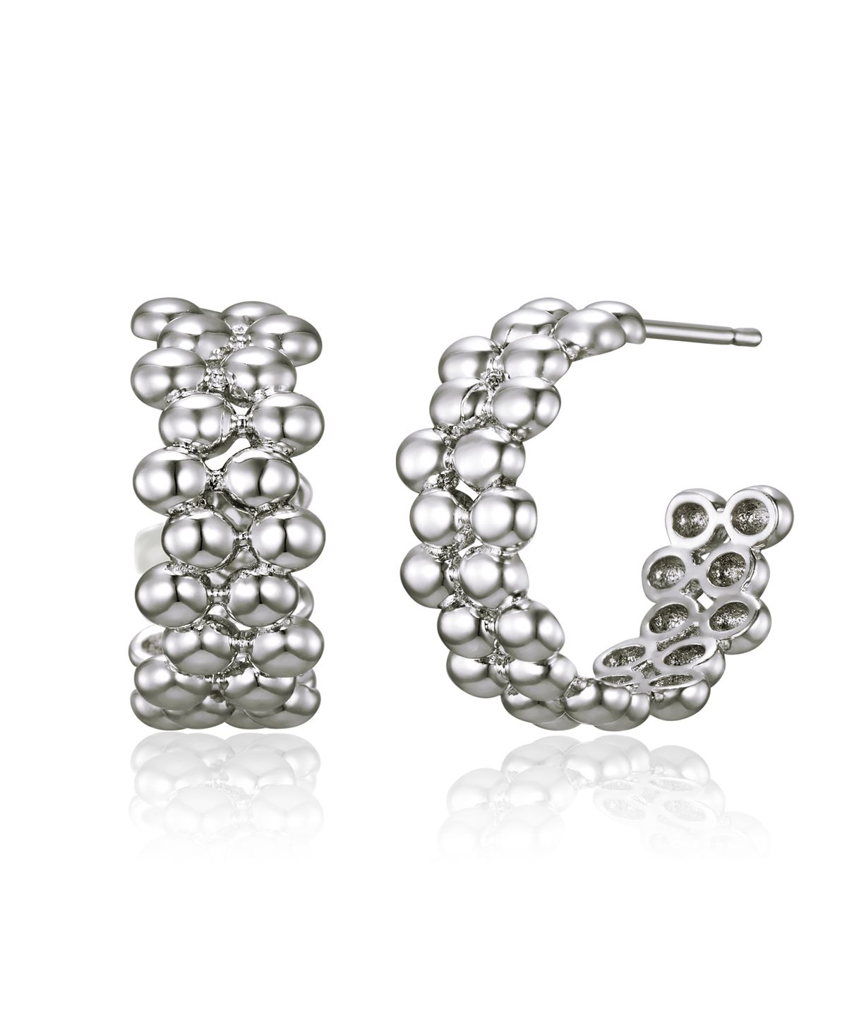 가이거주얼리(GEIGERJEWELRY) 볼드 버블 볼 귀걸이 GISVEE165 (실버925 PIN)