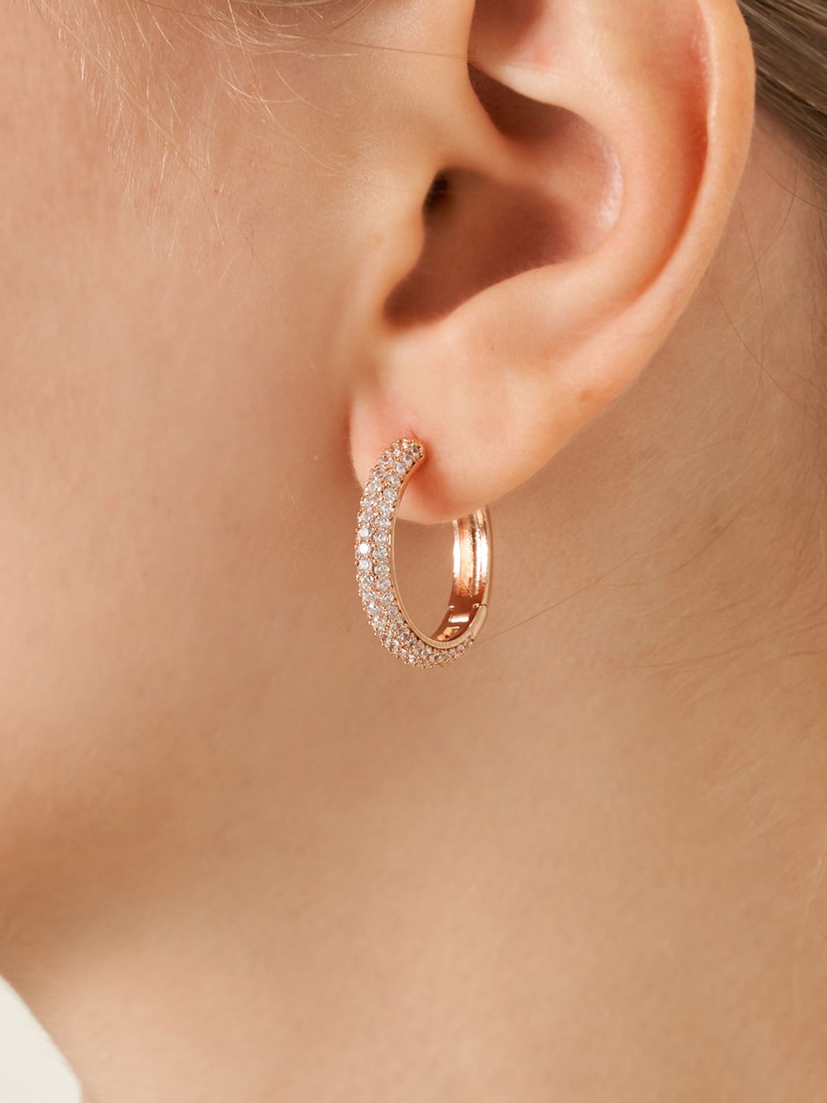 가이거주얼리(GEIGERJEWELRY) 18K GF 베이직 원터치 링 귀걸이 GI8KPEE077