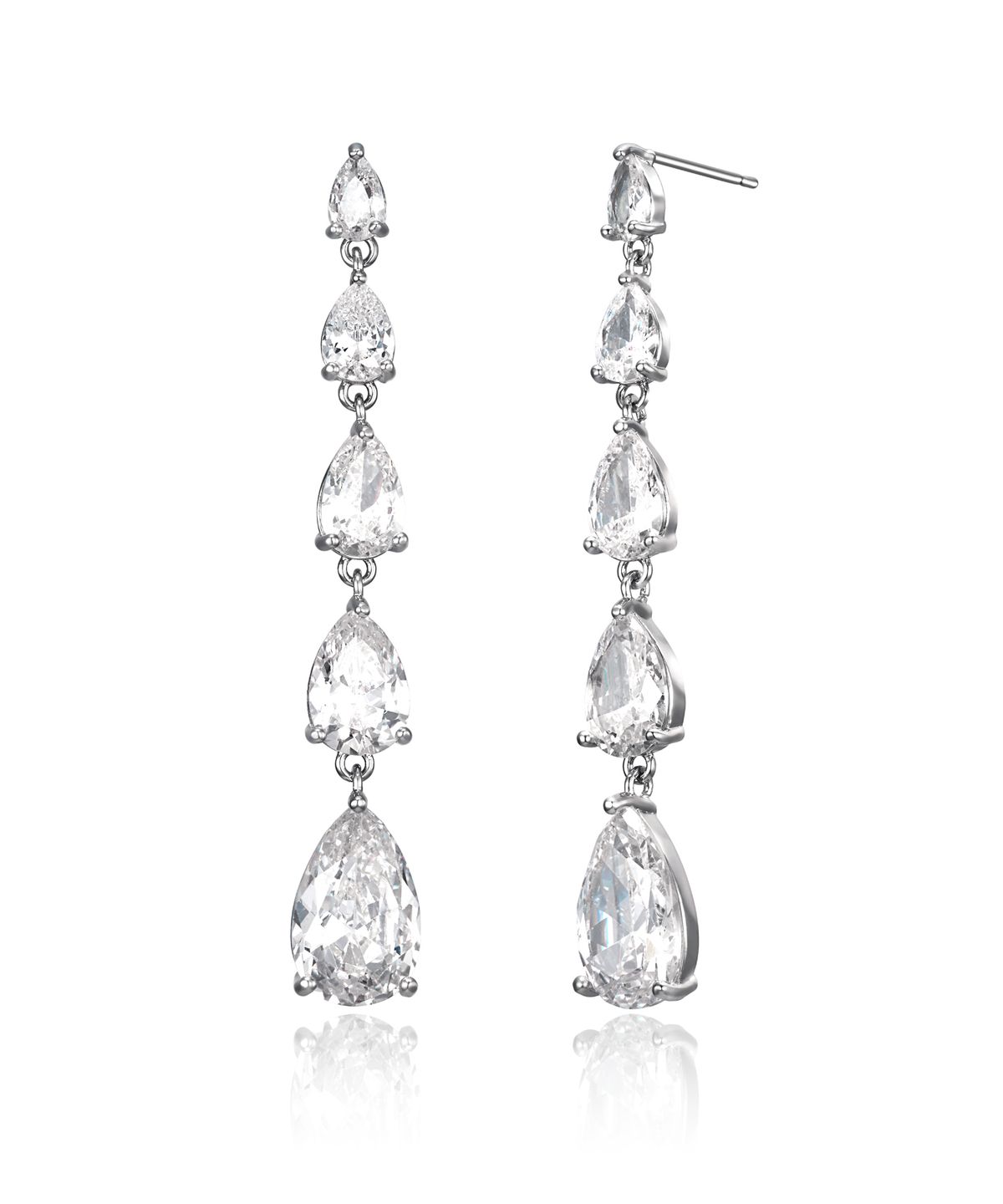 가이거주얼리(GEIGERJEWELRY) 18K GF 물방울 스톤 롱 드롭 귀걸이 GI8KPEE062