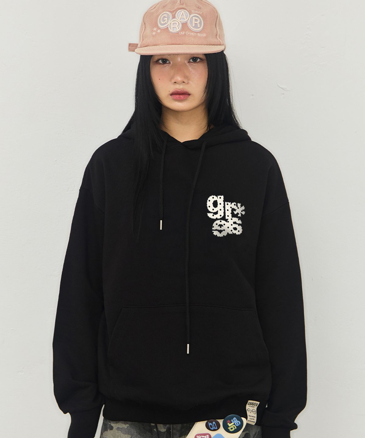 그레이버(GRAVER) [UNISEX]스몰 GRAE-S DOT 후드티_4color