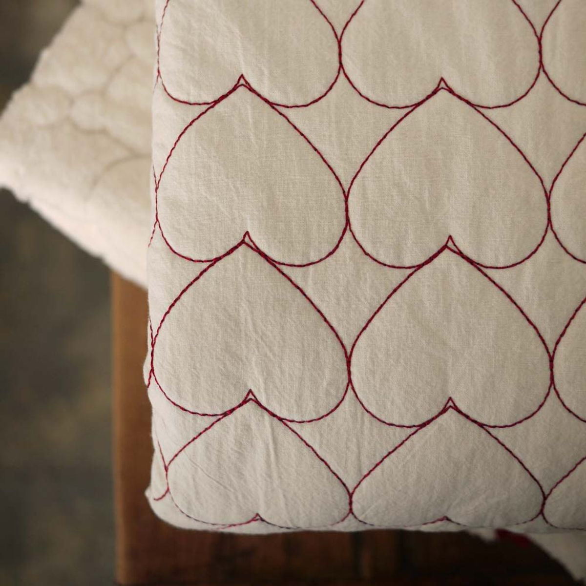 봄봄패브릭스(BOMBOM FABRICS) Gauze & Fleece Heart winter blanket
