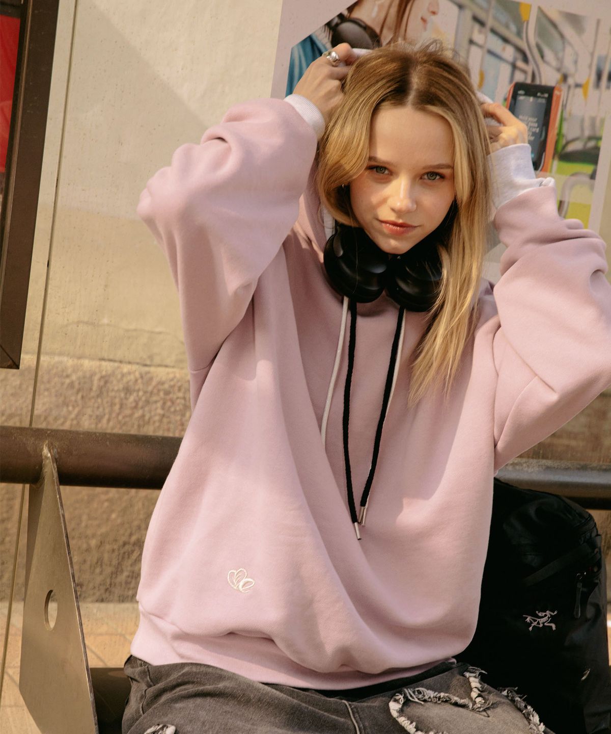 노브포에티(NOVE POETI) POE HOODIE_LV 포 후디 라벤더