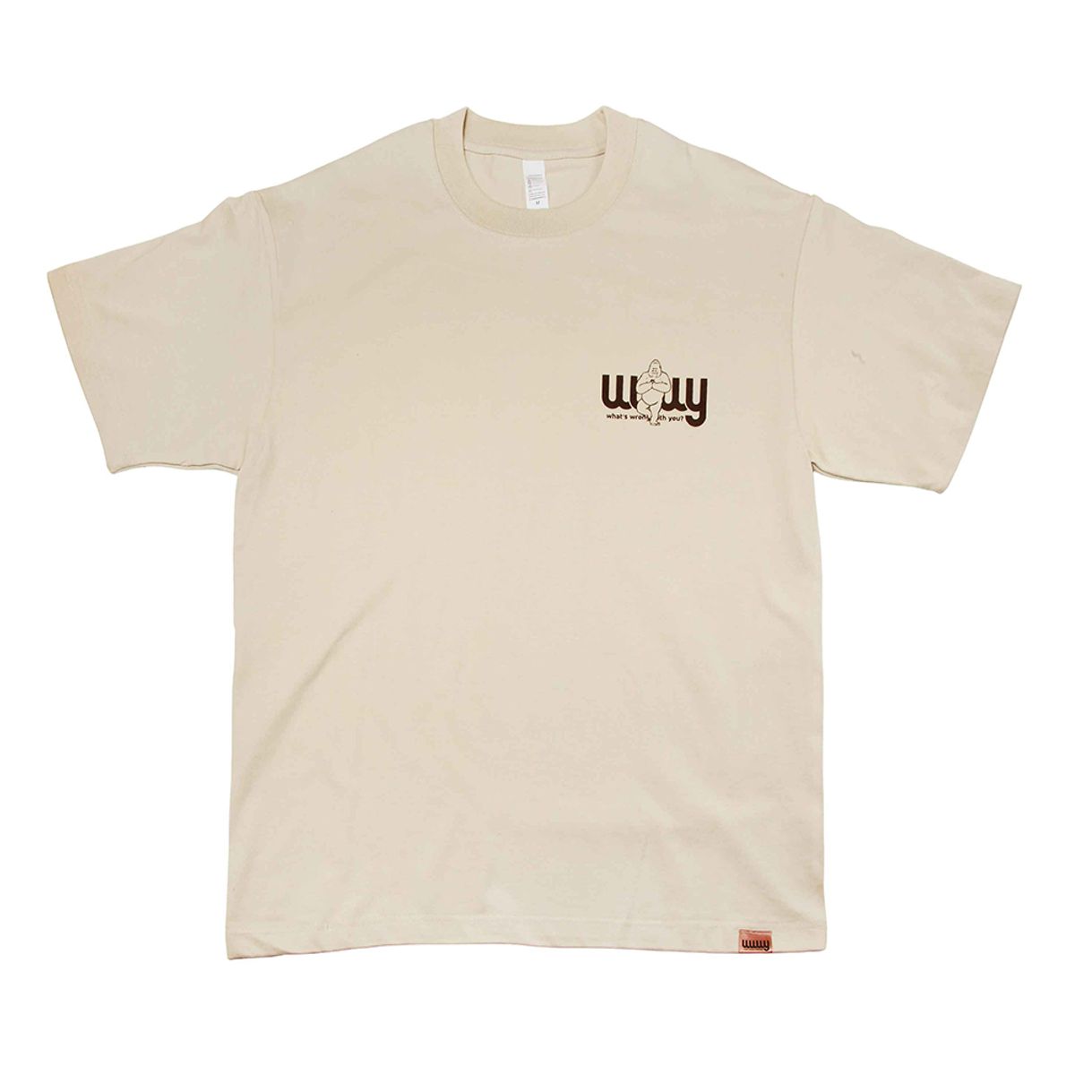 따따따와(WWWY) [WWWY]고릴라마스떼 이너피스 고릴라 반팔티셔츠(2colors)